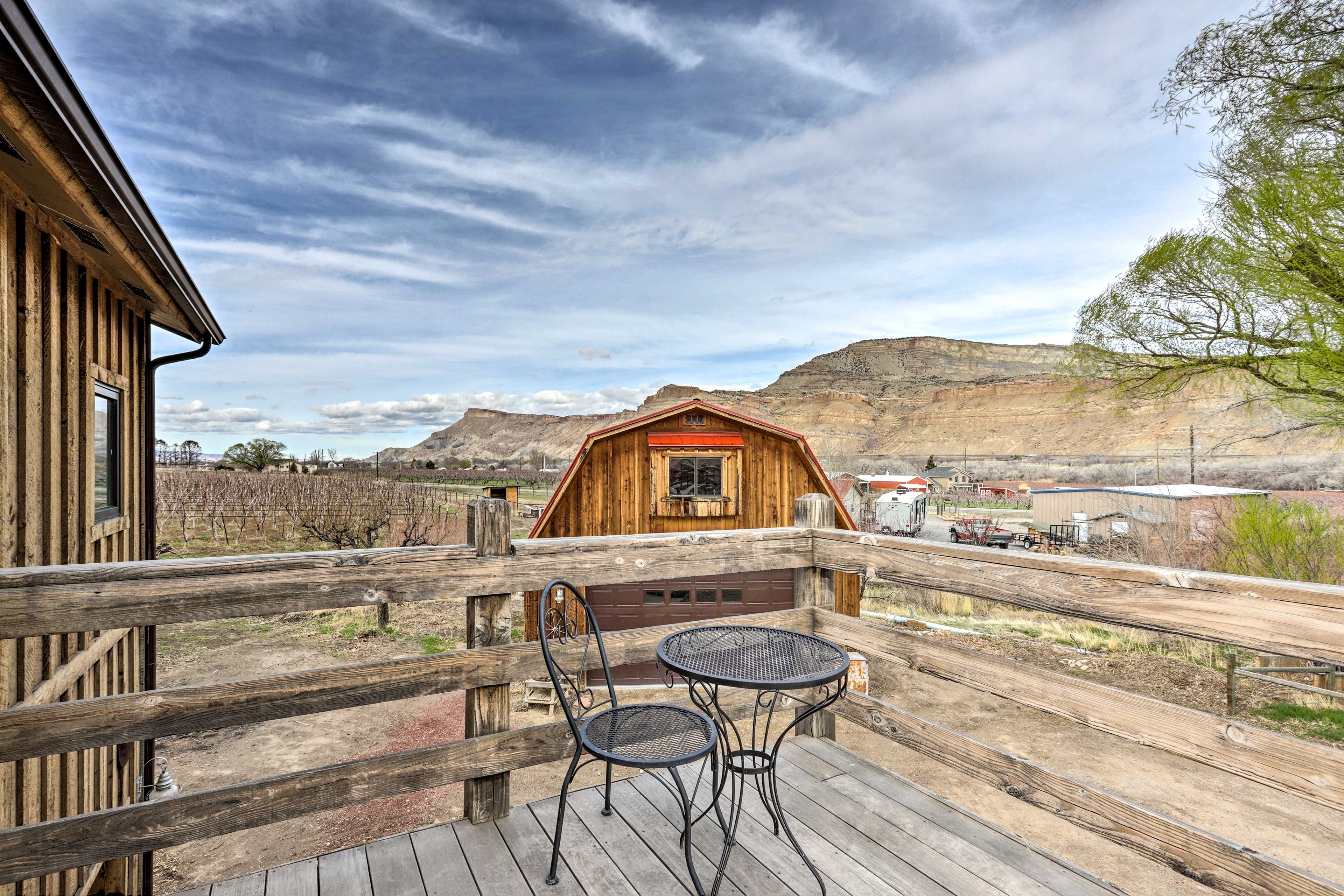 Sip a morning cup of coffee here as the sun rises.