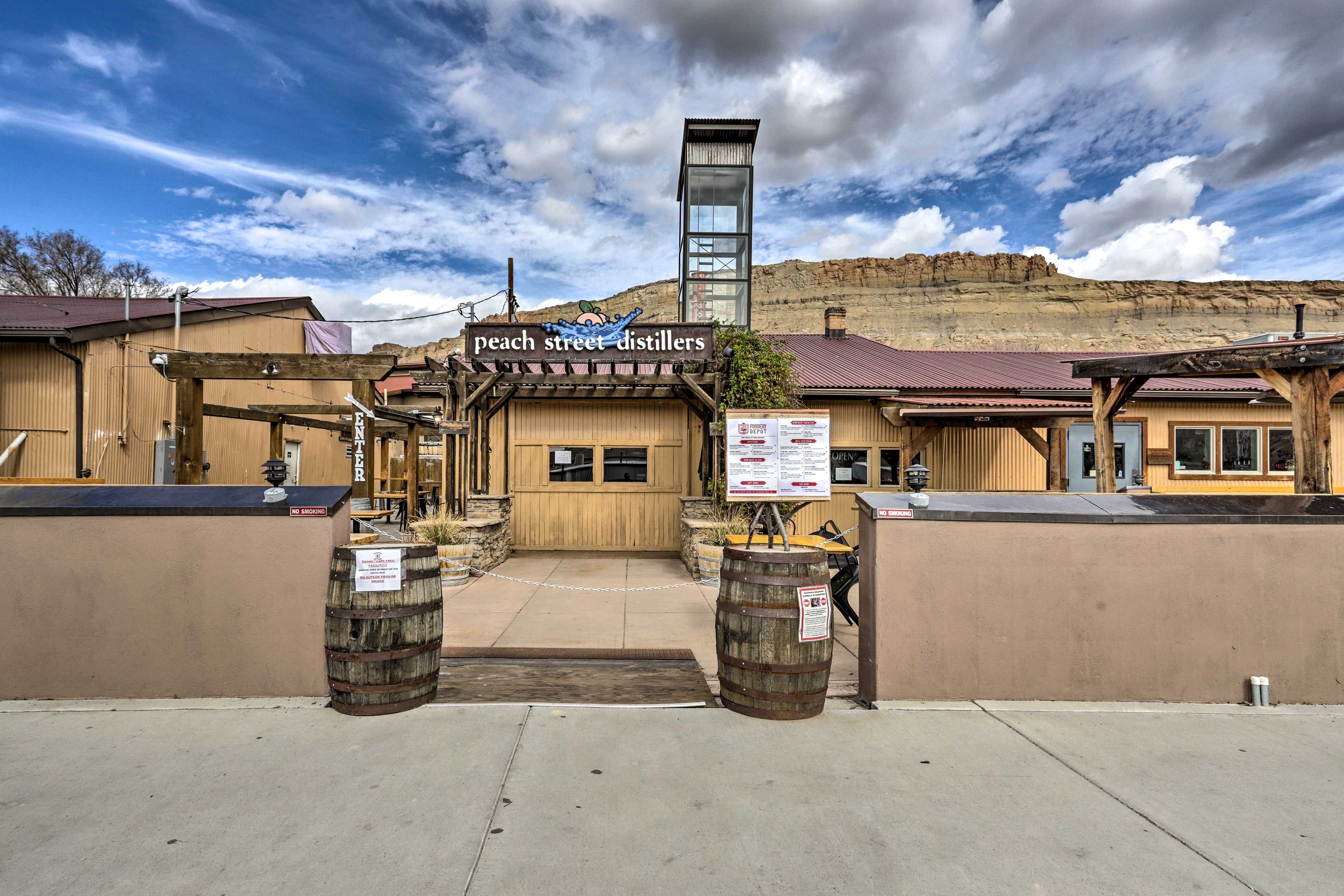 Enjoy vineyards, distillers, and breweries nearby.