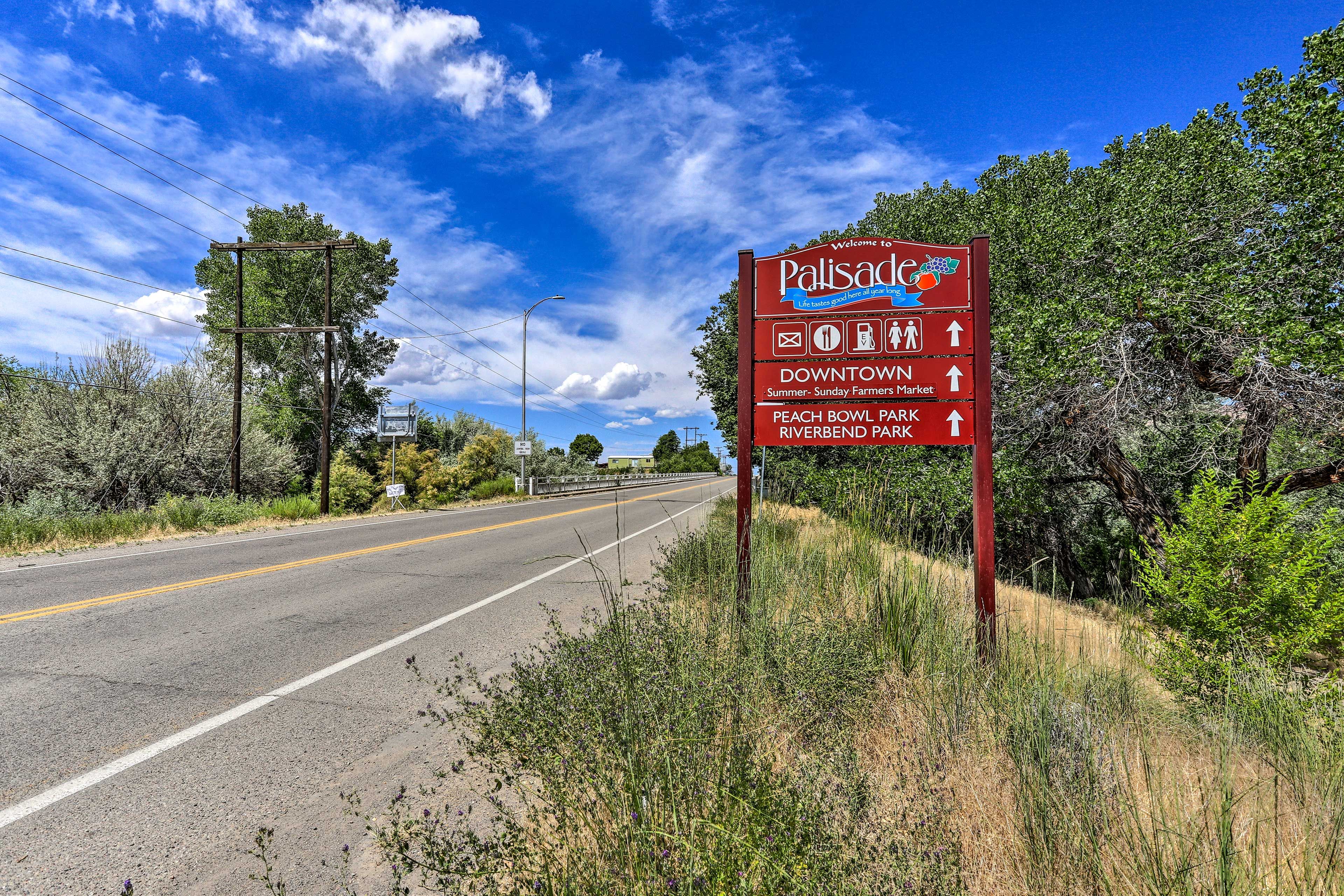 You'll be warmly welcomed to Palisade Colorado and all it's fun attractions!