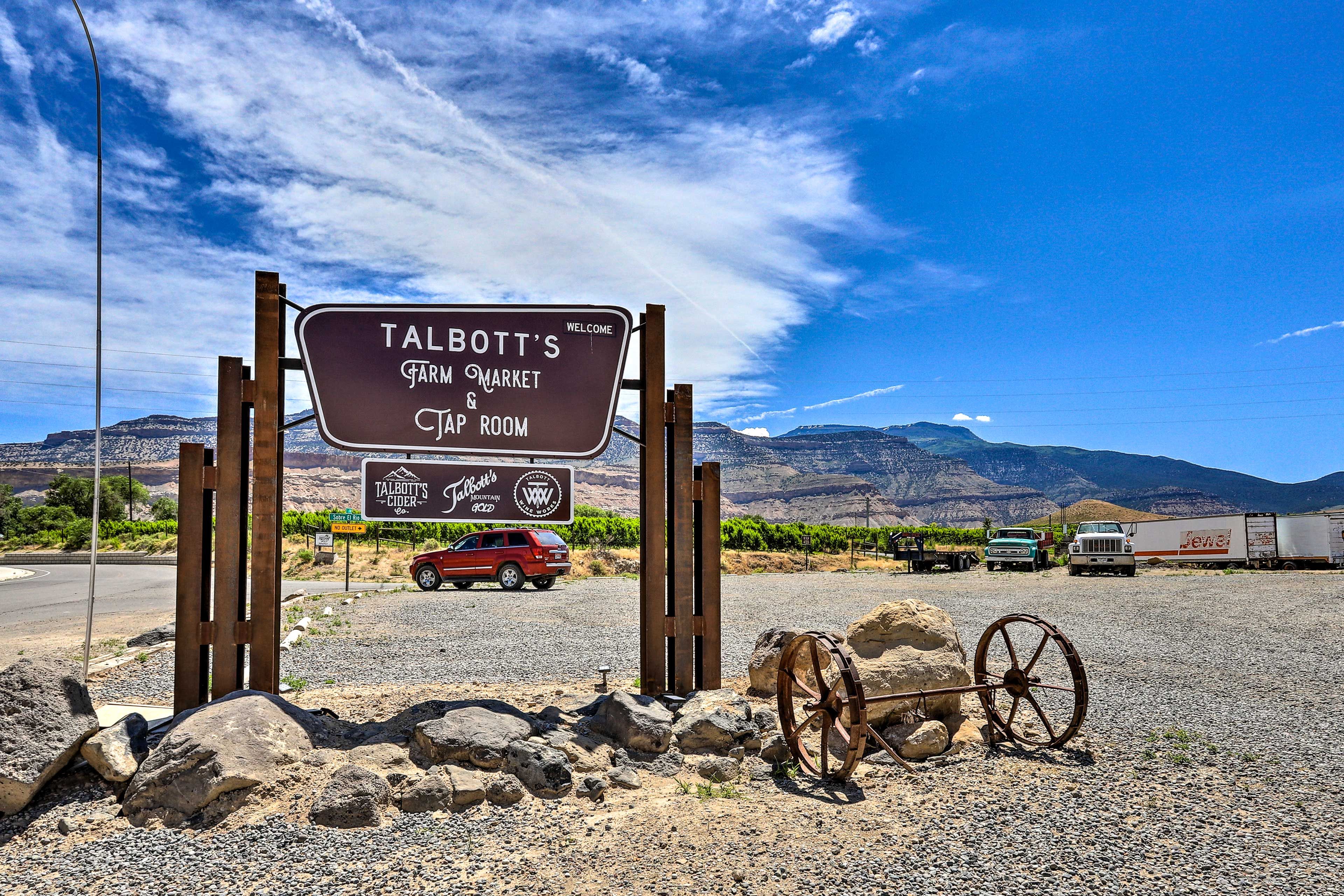 The cider lovers can trek to Talbott's nearby.