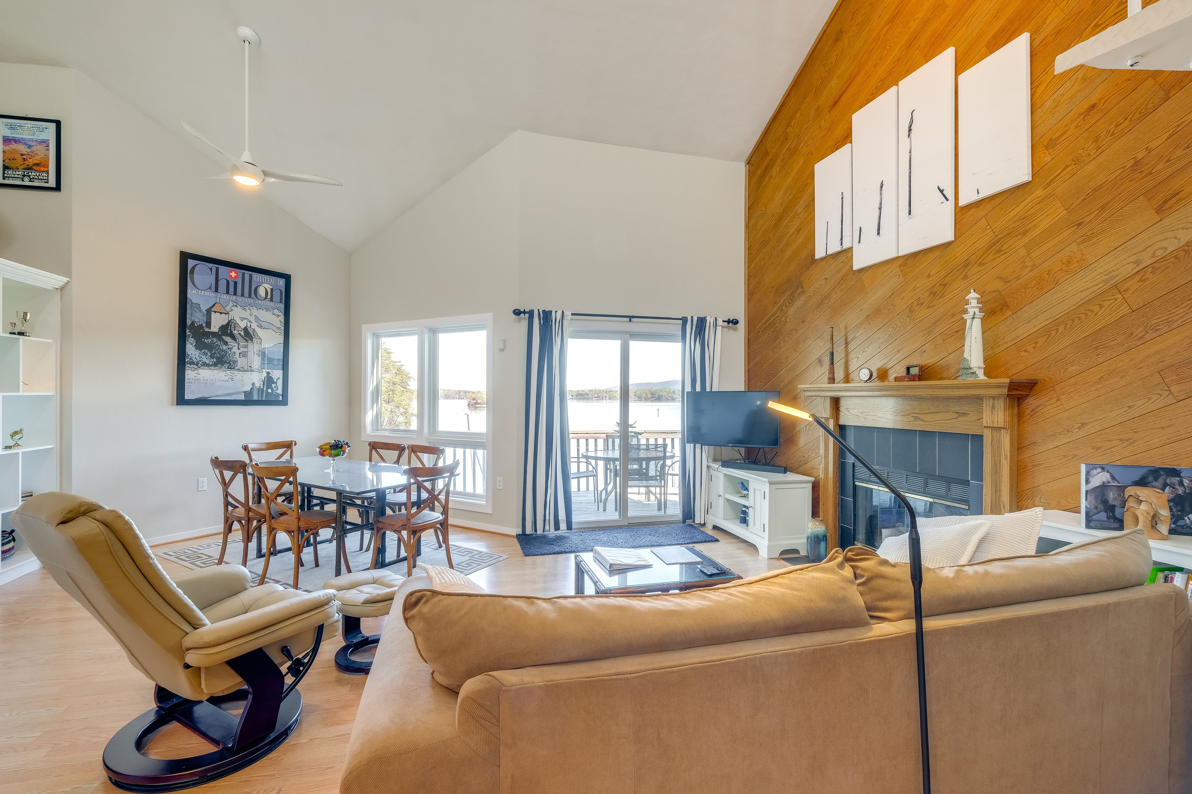 Living Room | 1st Floor | Electric Fireplace | Free WiFi