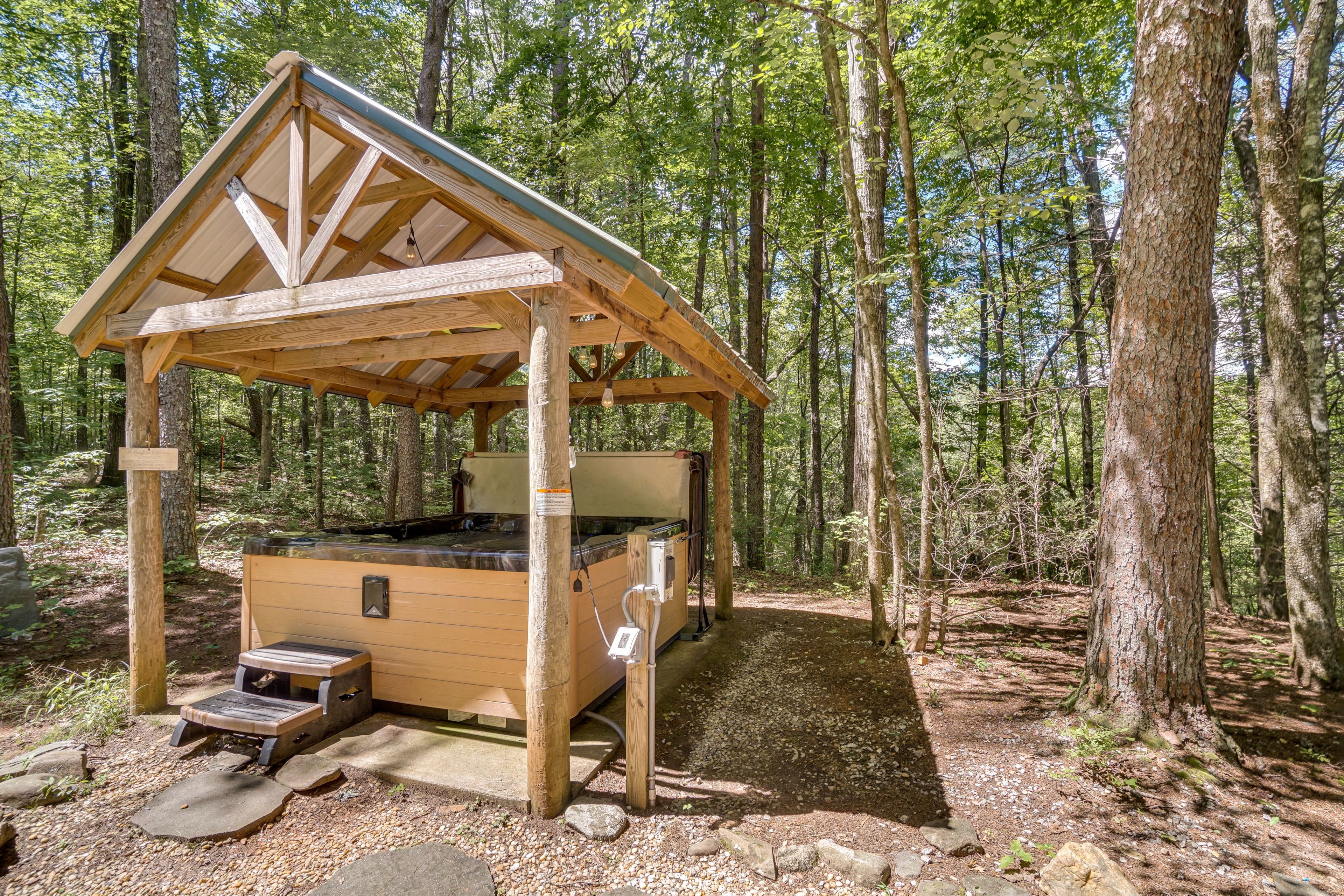 Yard | Private Hot Tub