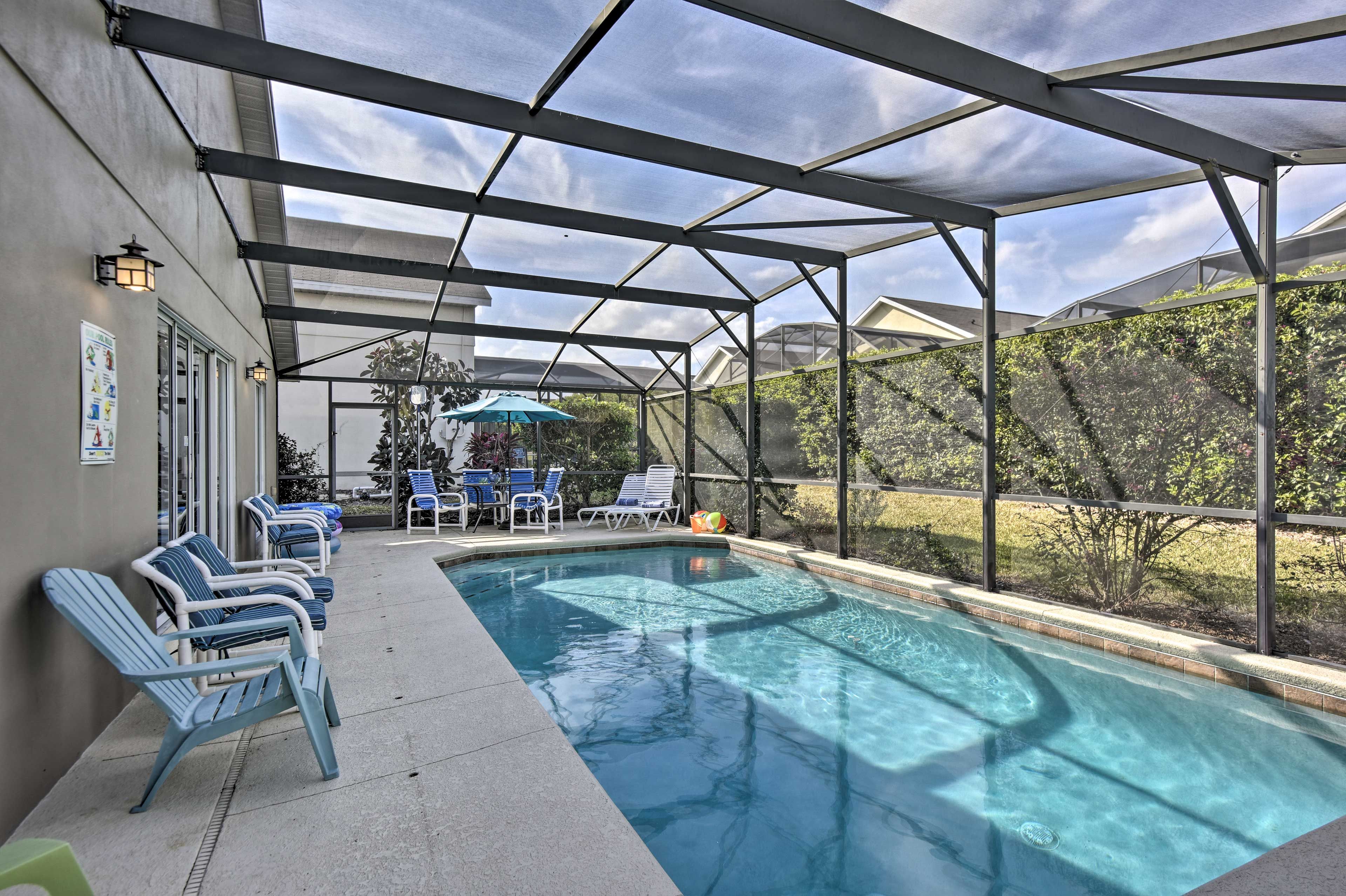 This 4-bedroom, 2-bath vacation rental is located in Clermont!