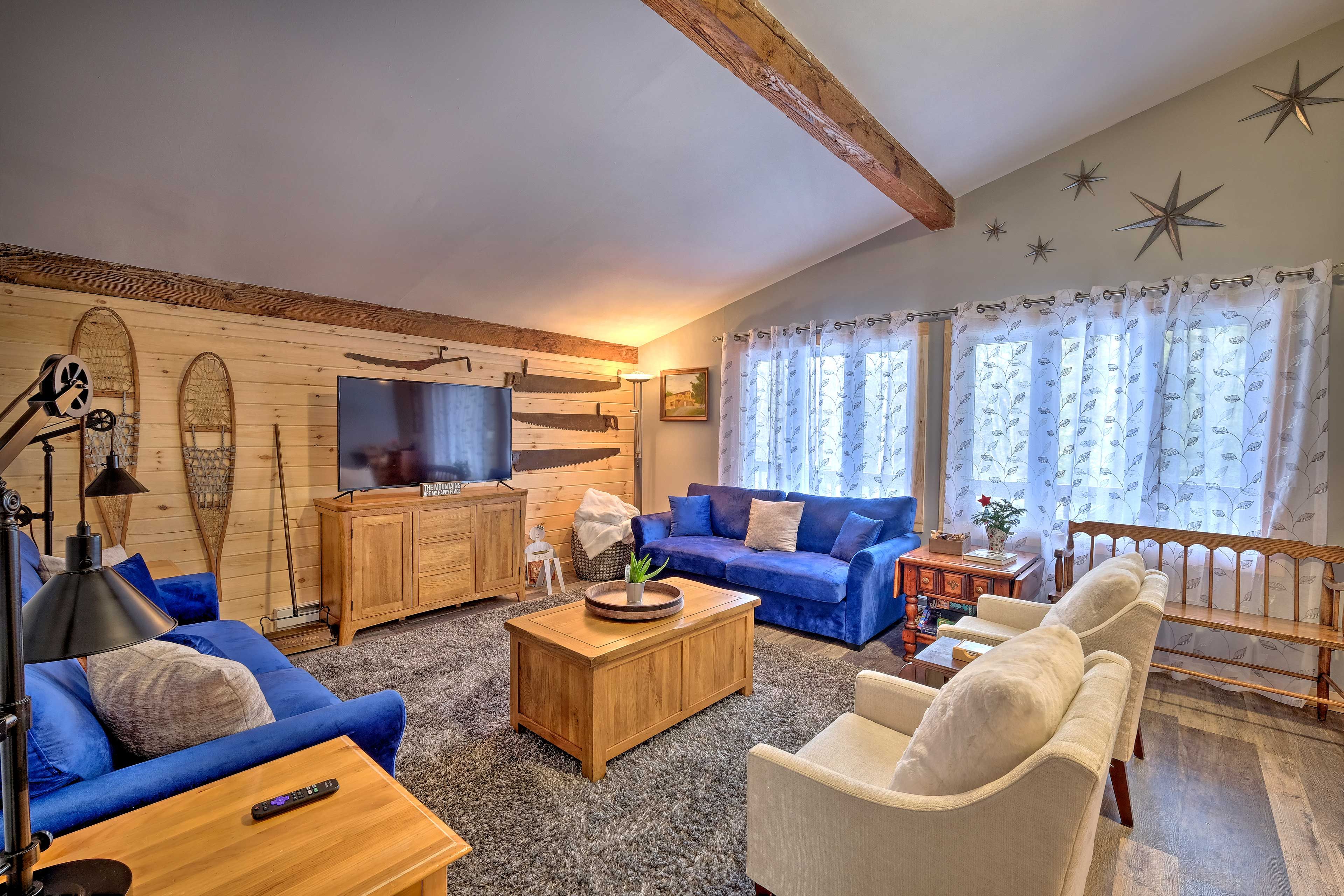 Natural light illuminates this vacation rental.