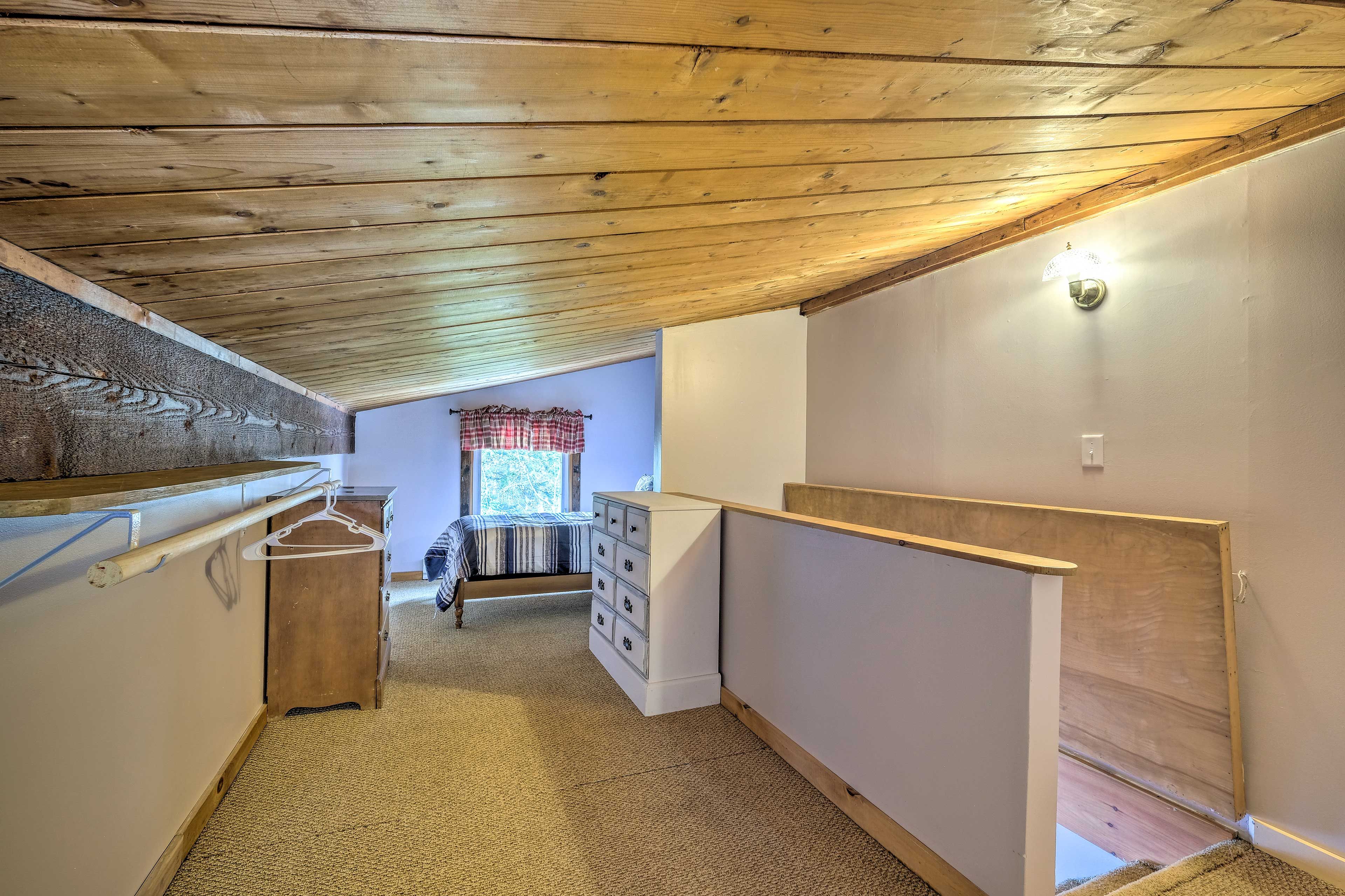 The kids will love this upstairs bedroom!