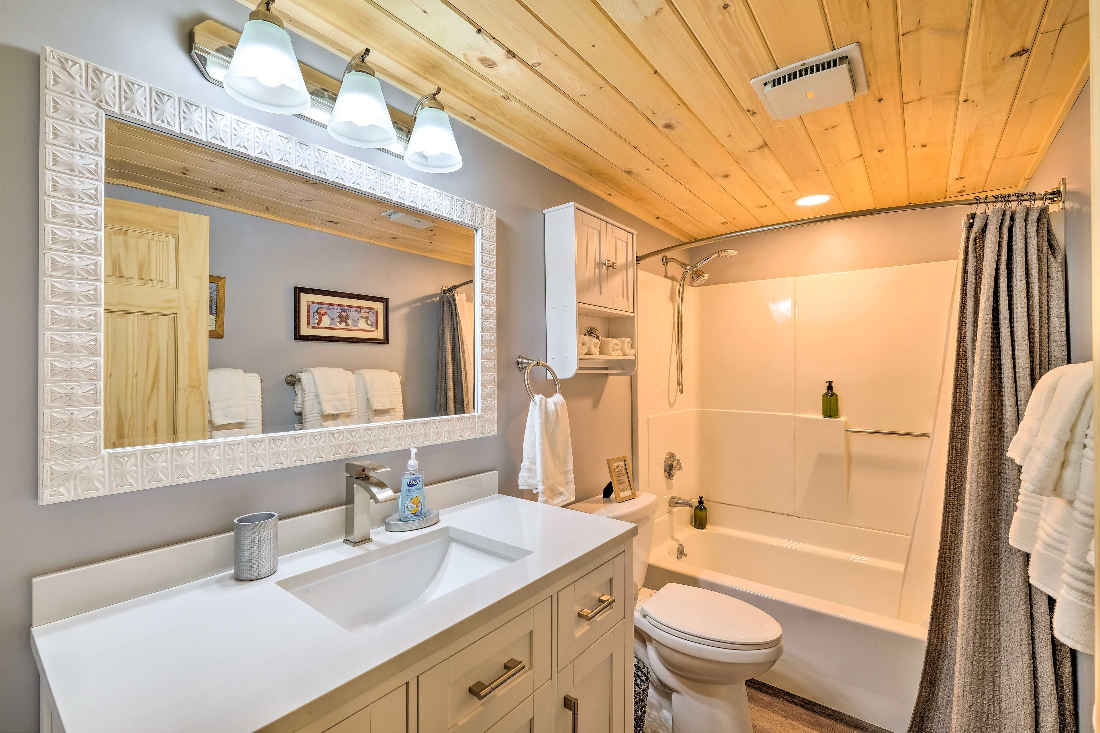 This bathroom is one of two in this condo.