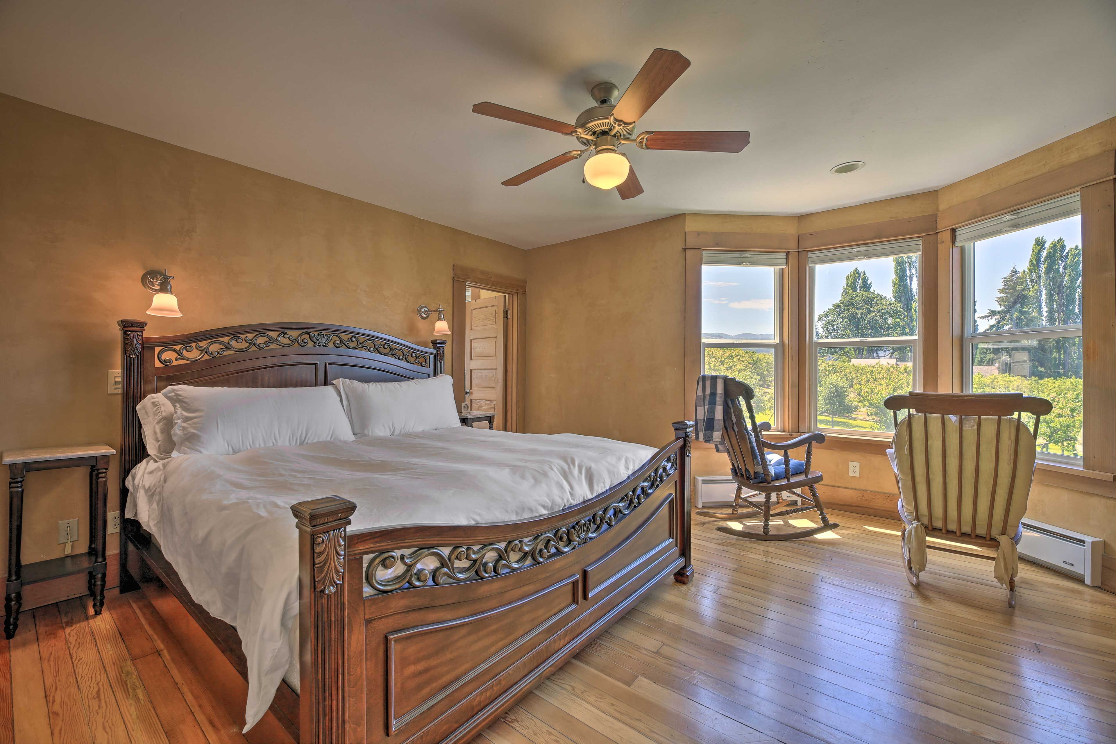Bedroom 1 | California King Bed | Linens Provided | 2nd Floor
