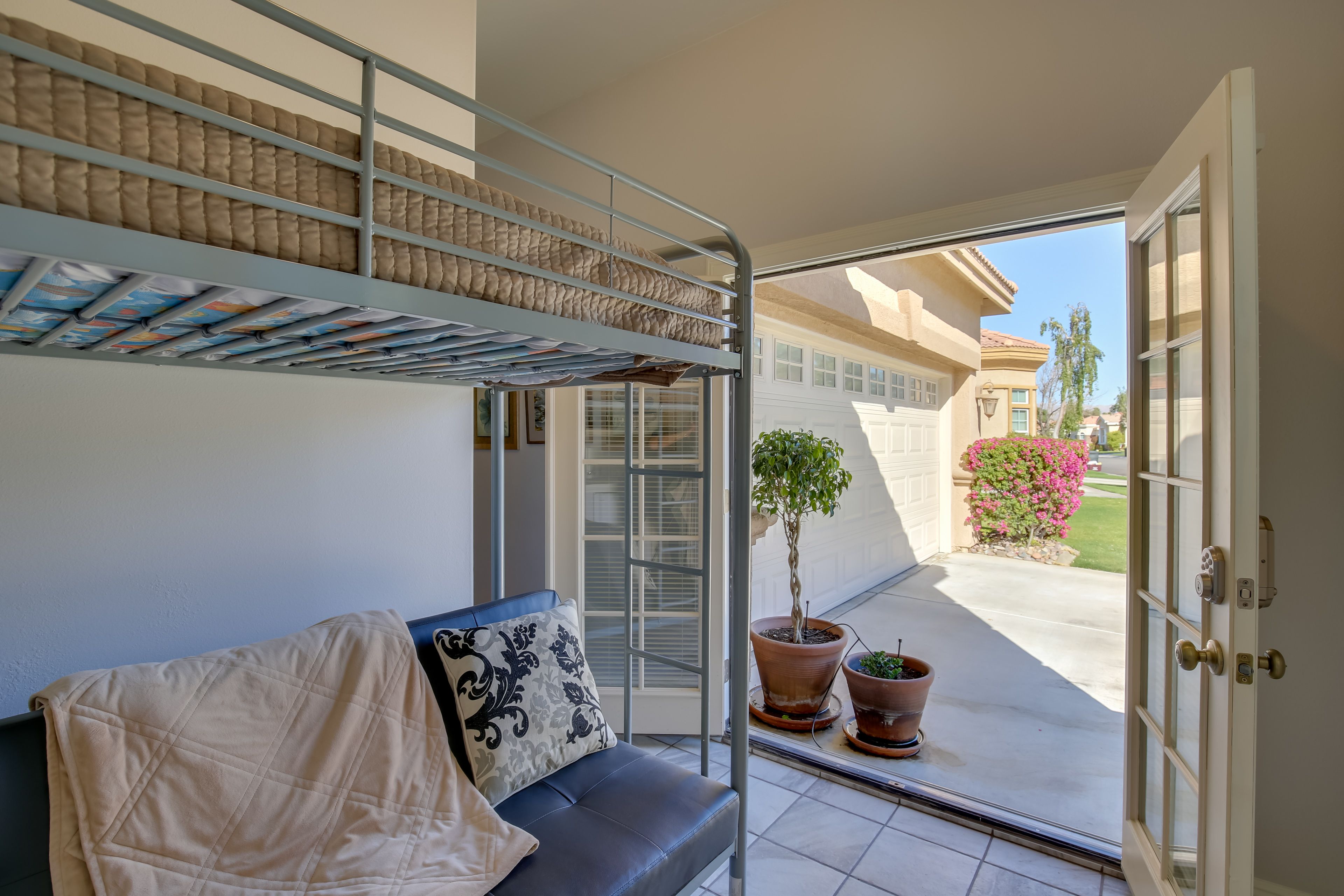 Bedroom 2 | Lofted Twin Bed | Twin Futon