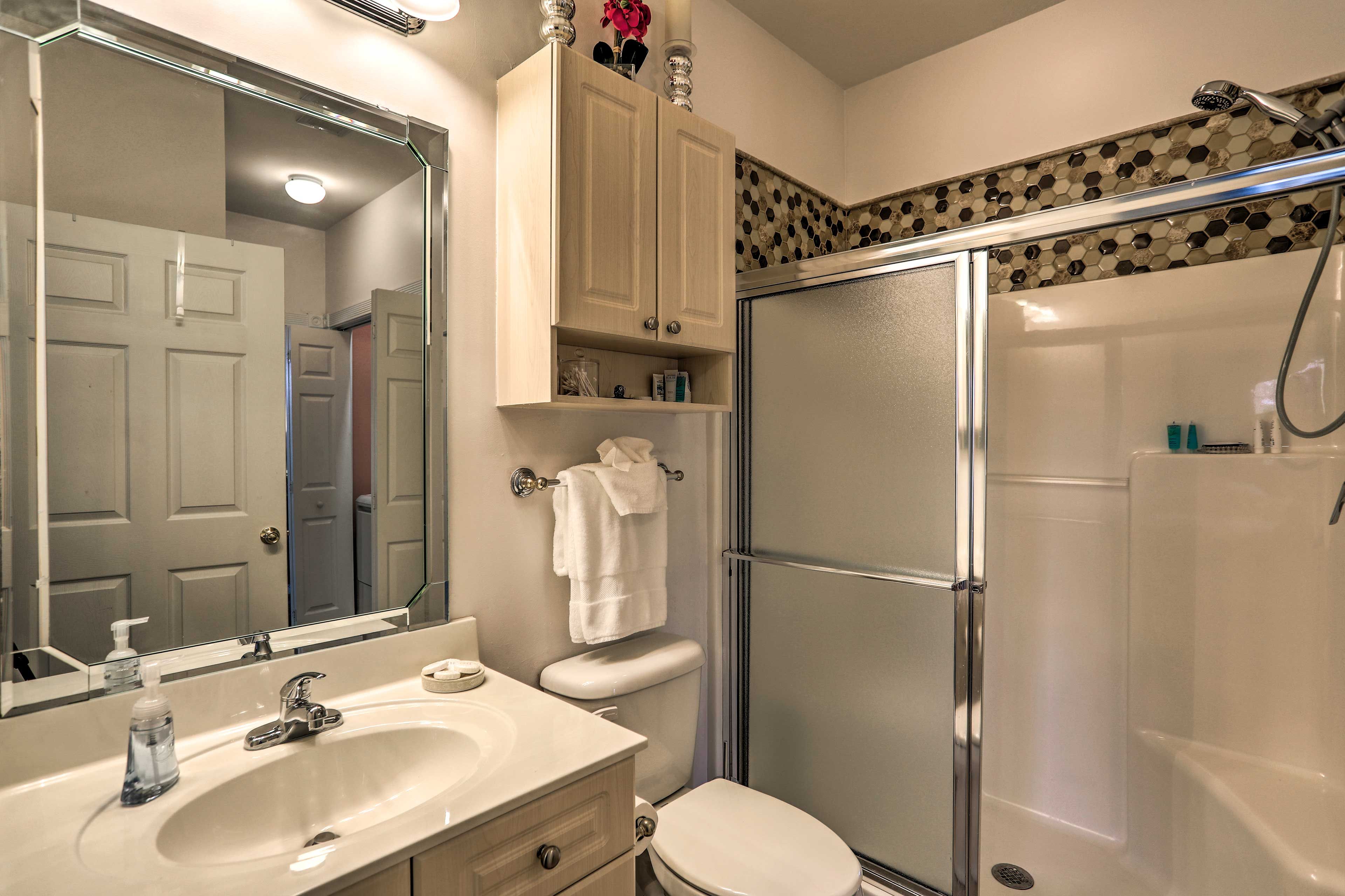Fresh towels are provided for your stay.