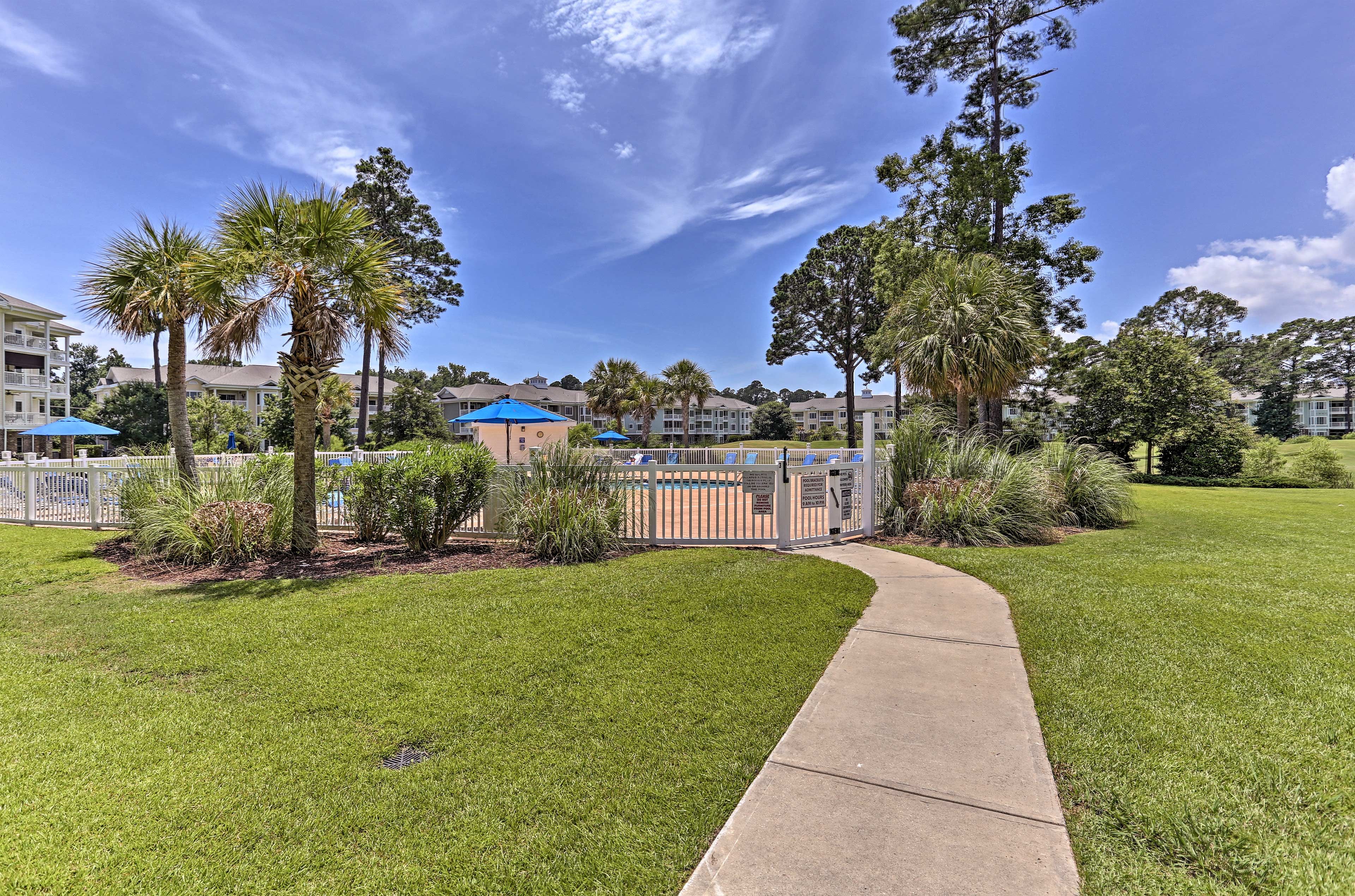 Head down to the community pool to meet your neighbors.