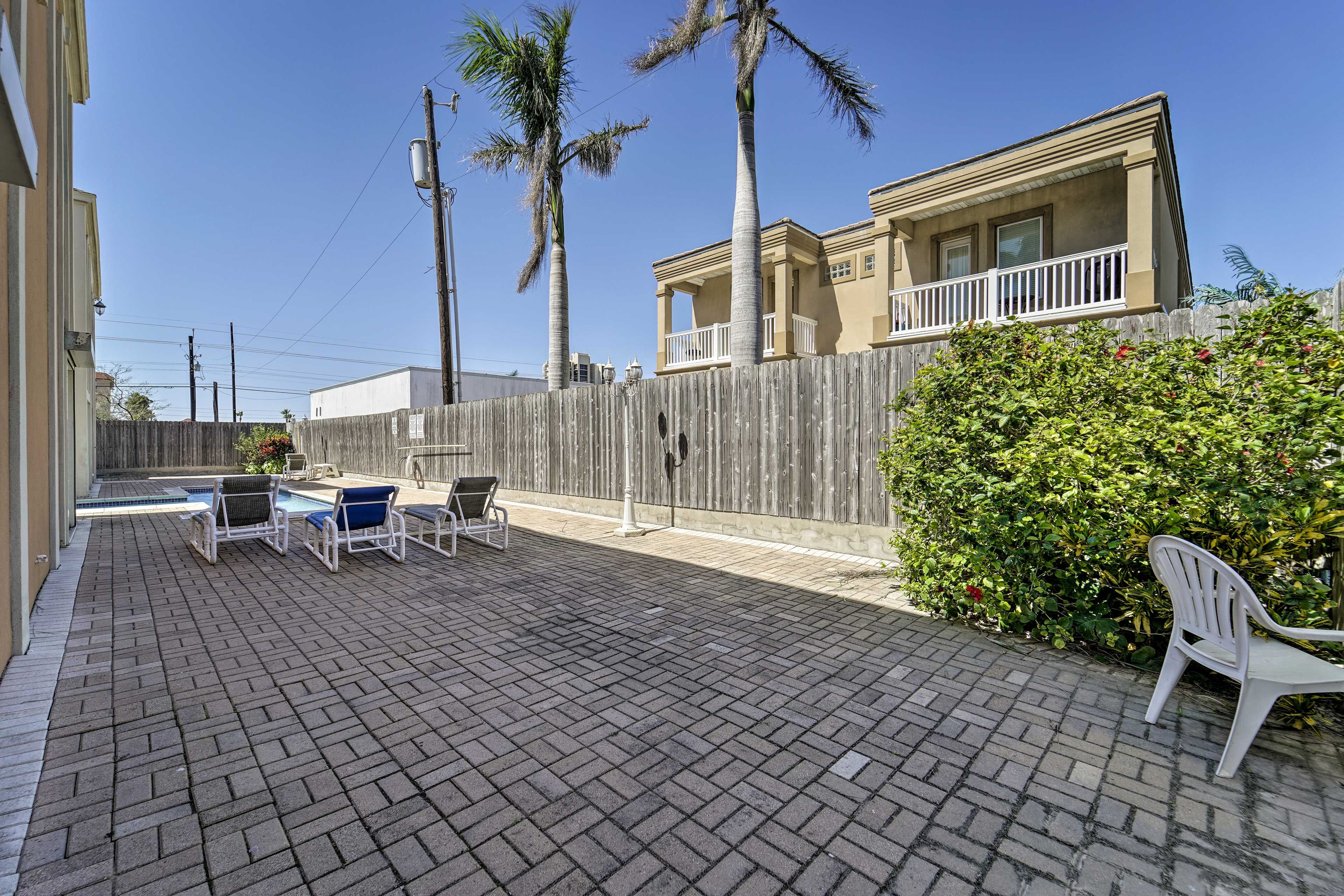 Lounge on the pool deck and soak up the sun.