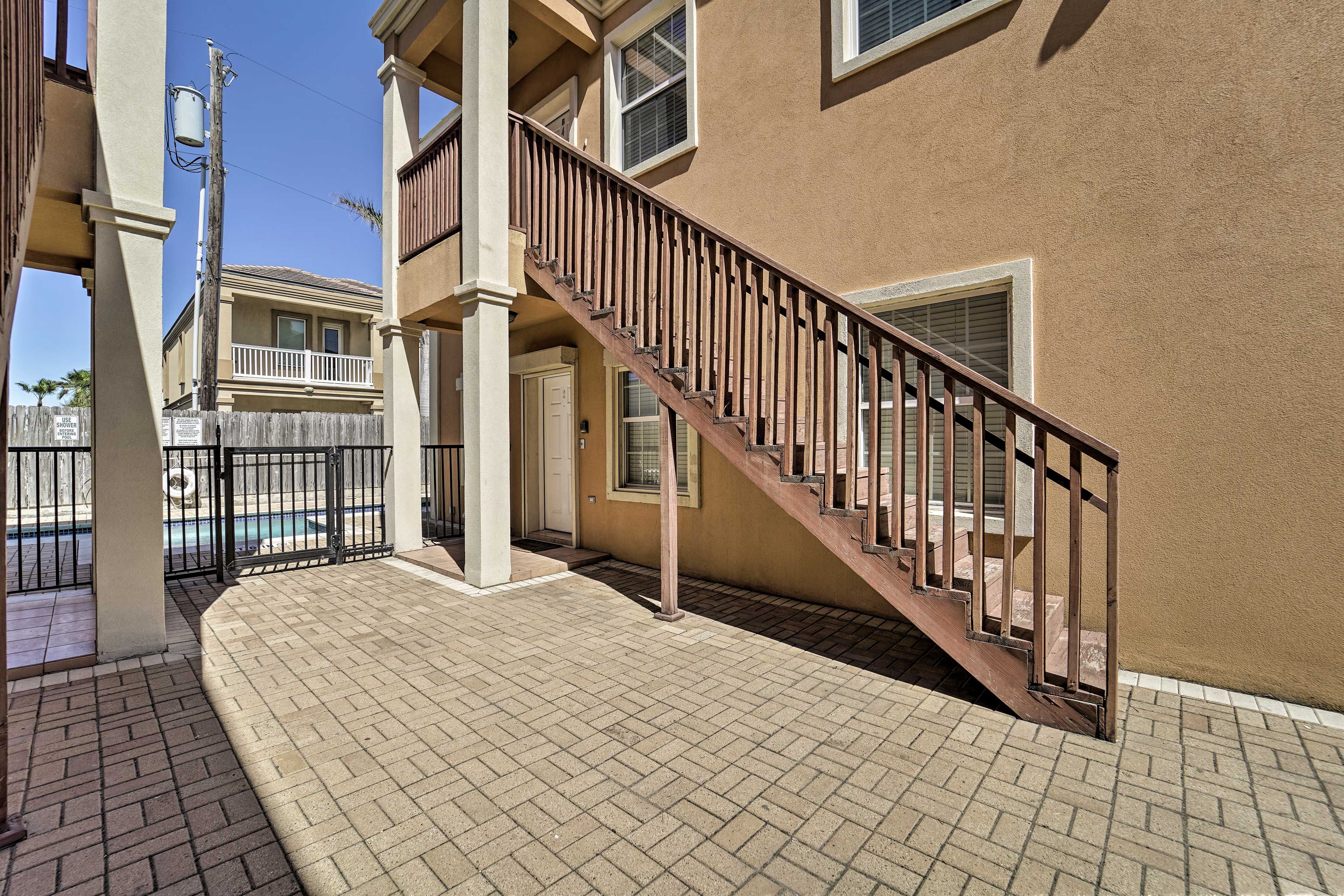 This condo is on the first floor.