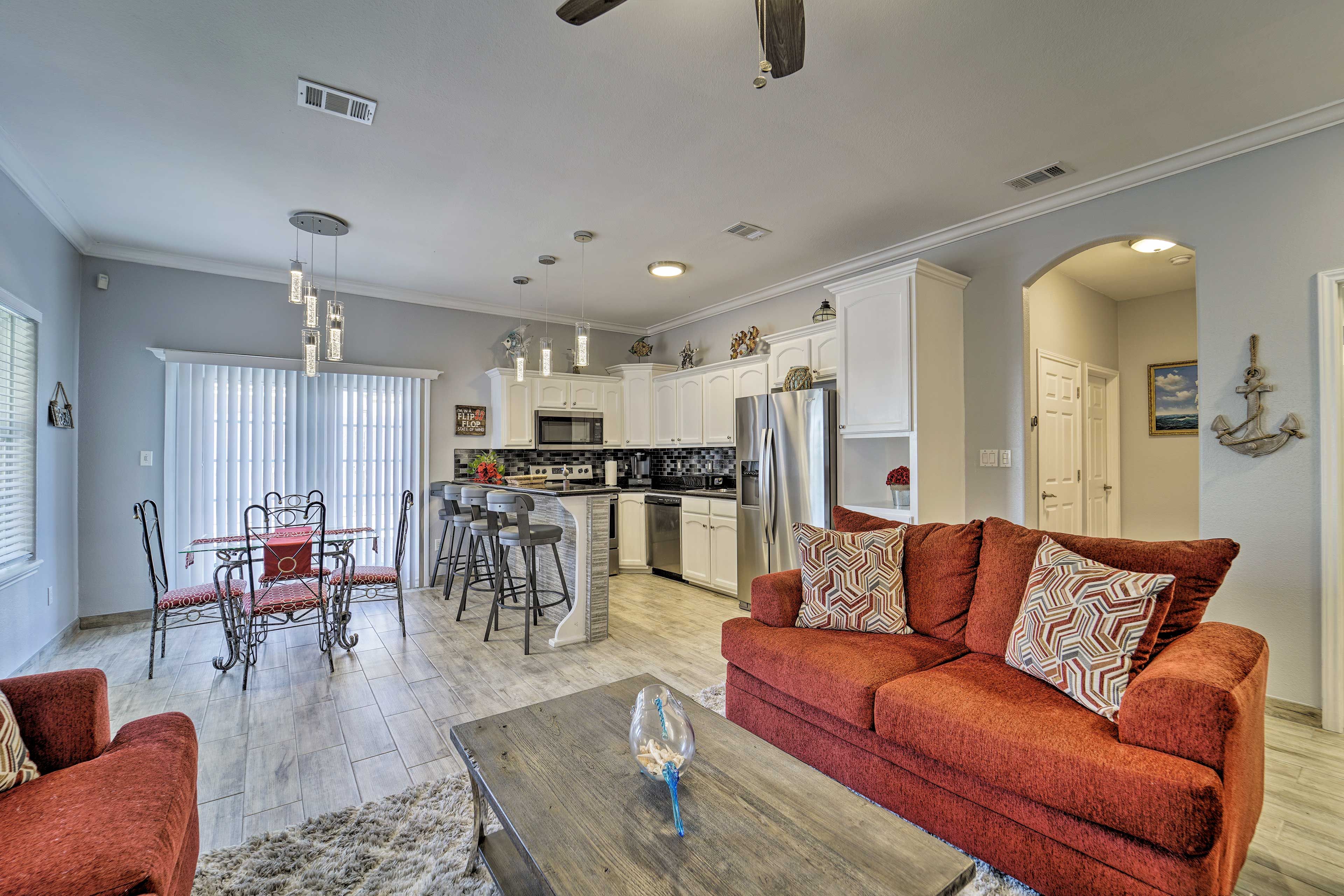 Gather with your group in this stunning condo!