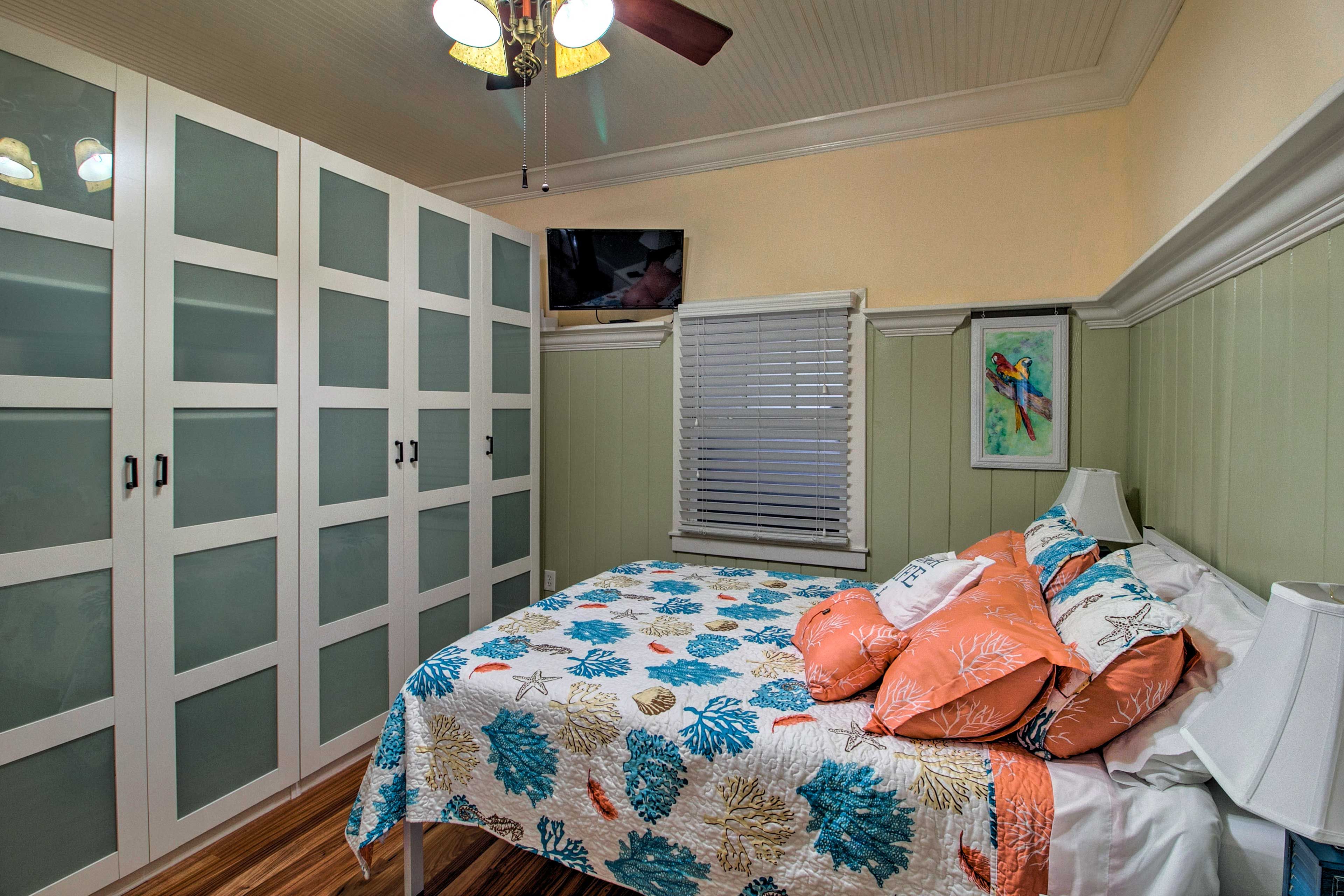 Spend lazy mornings watching TV in bed!