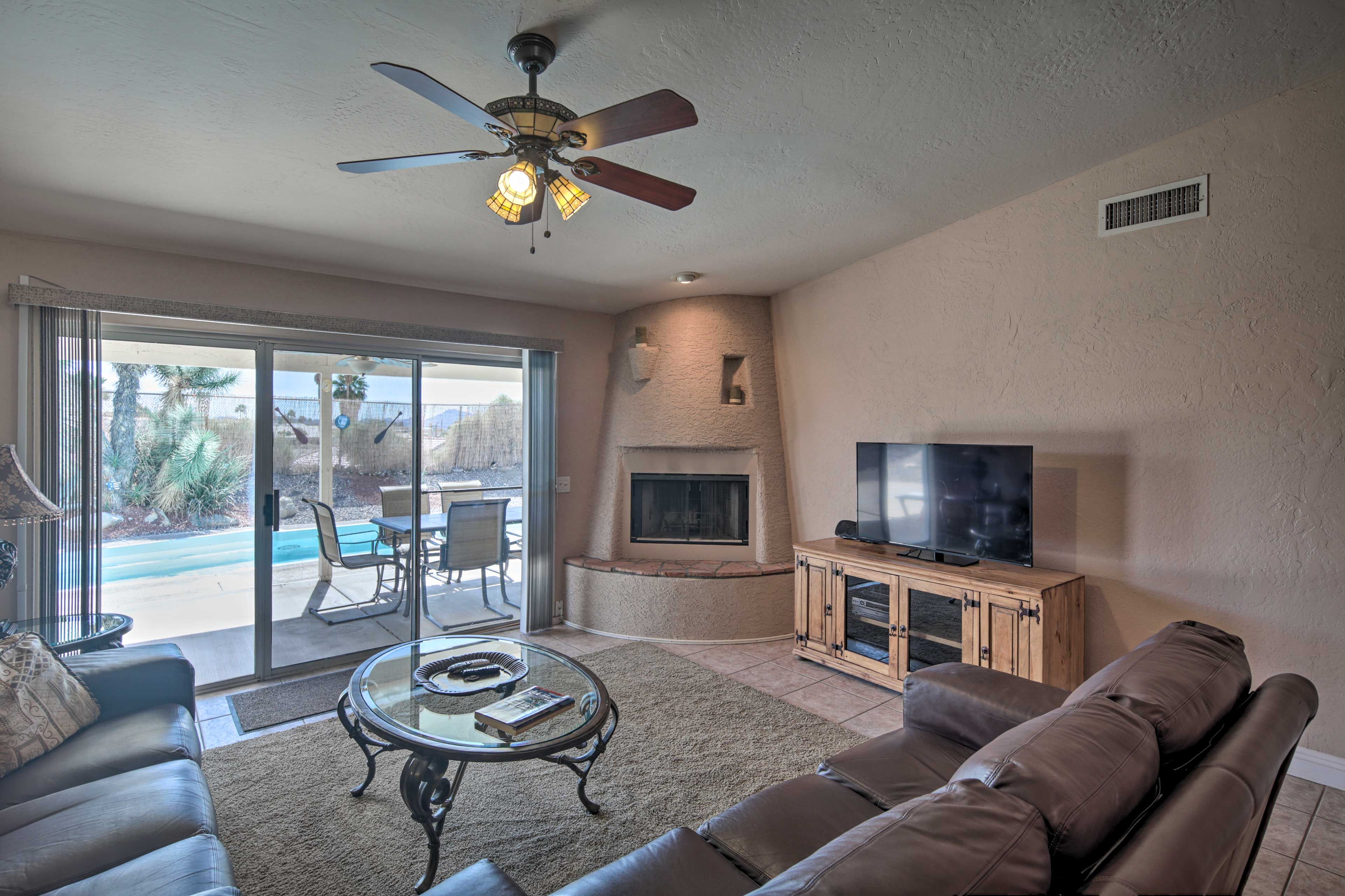 Watch some TV and wind down after a fun day outside.