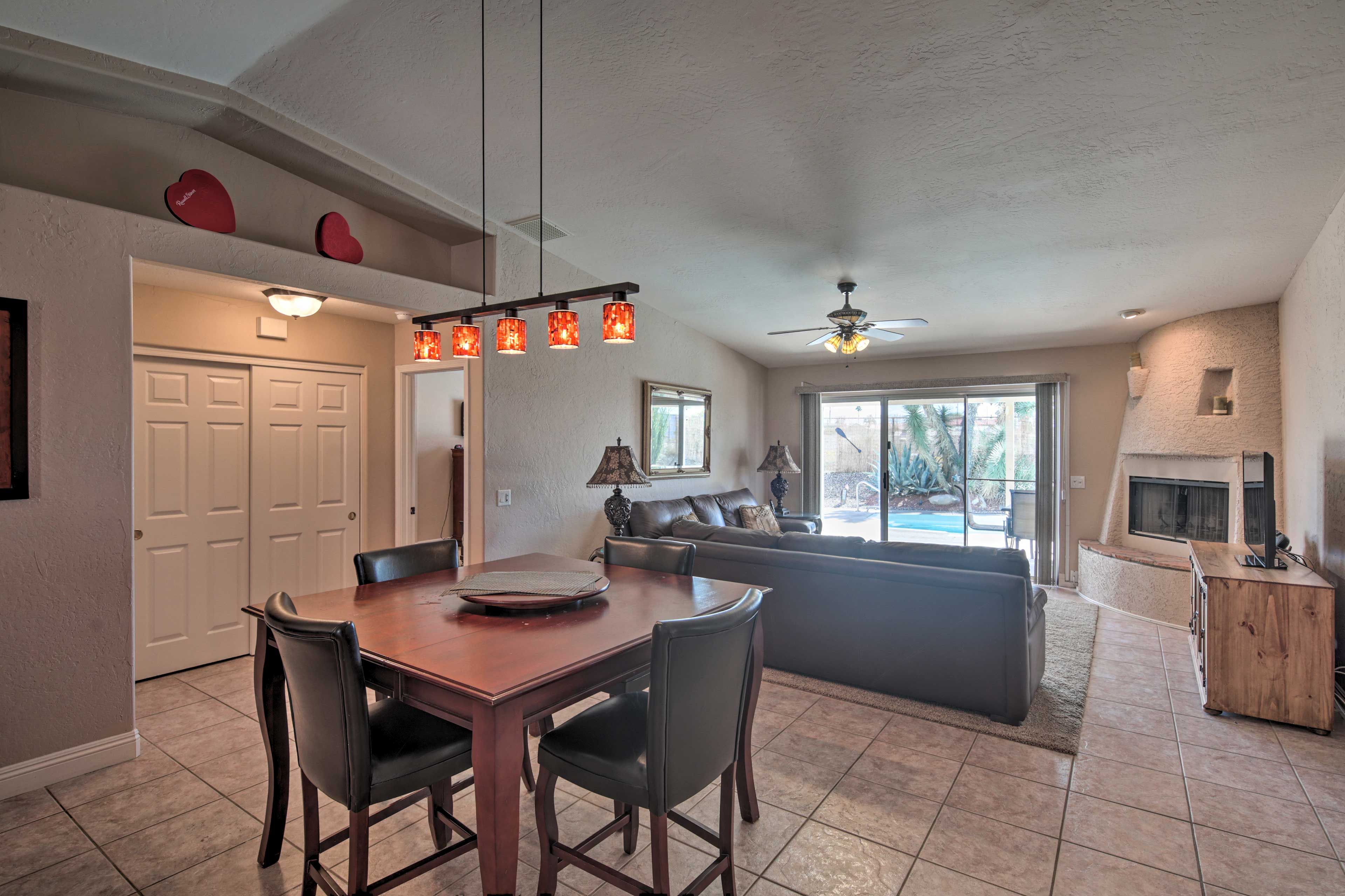 Bask in the comfort of air conditioning when you return home.