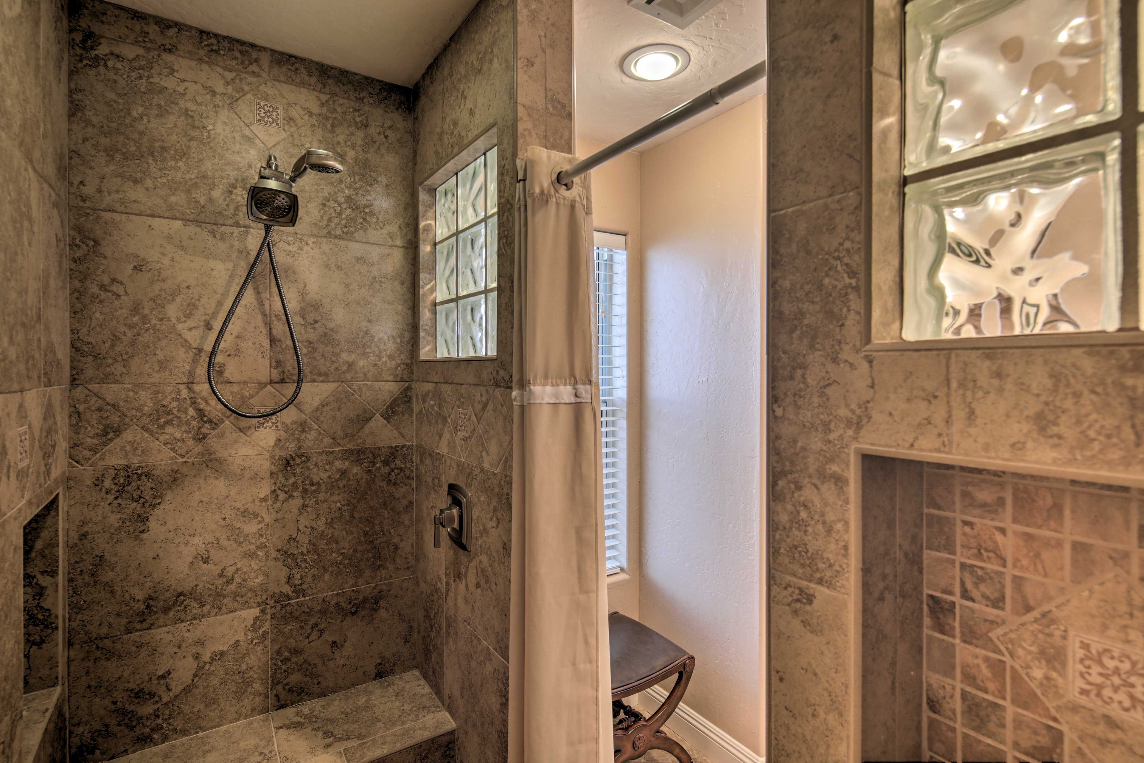 Start your morning off with a hot shower to wake you up.