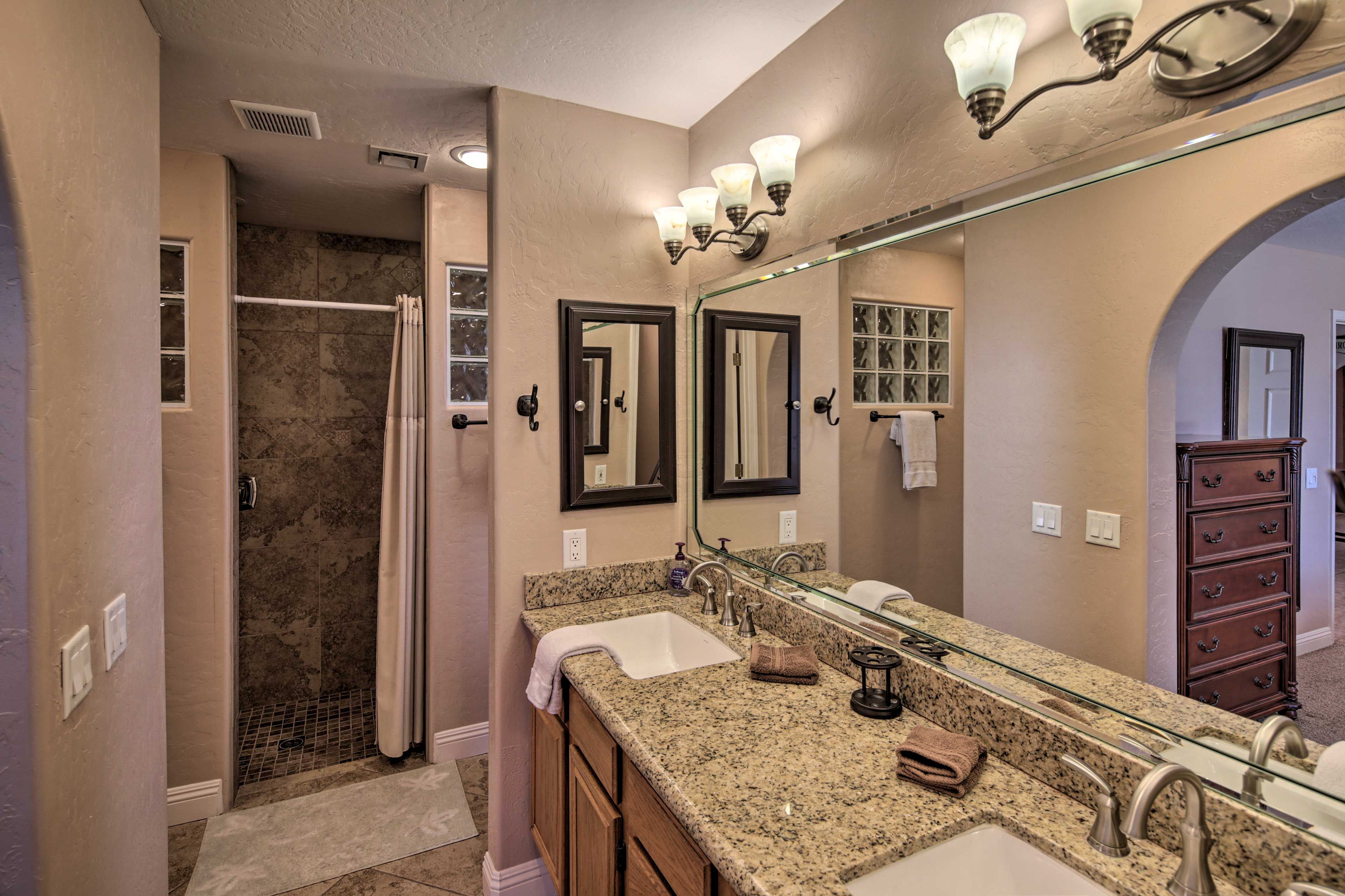 Never wait to get ready in the morning with this perfect dual sink vanity!