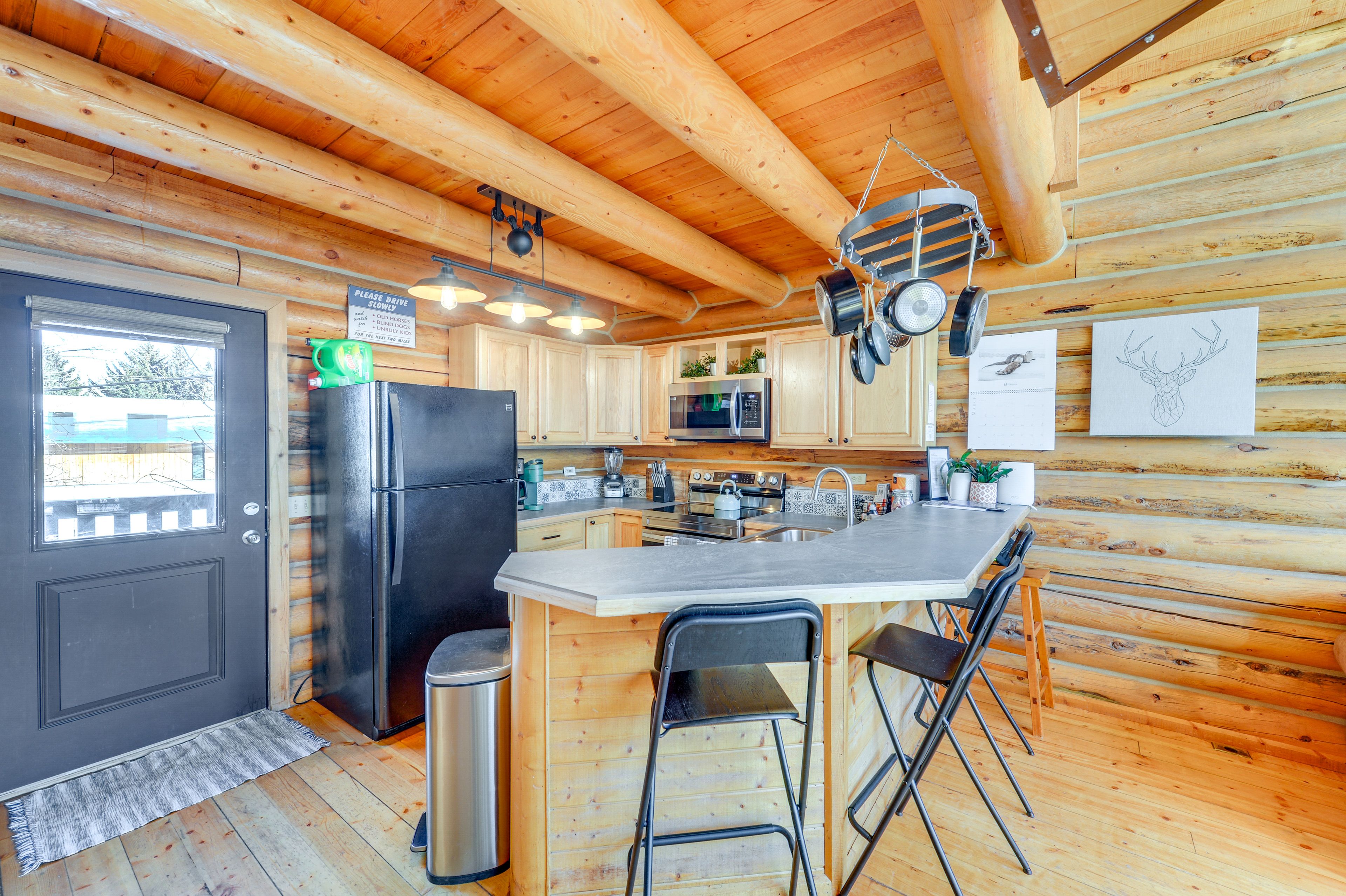 Kitchen | Drip Coffee Maker | Dishware & Glassware | Washer/Dryer | Main Level