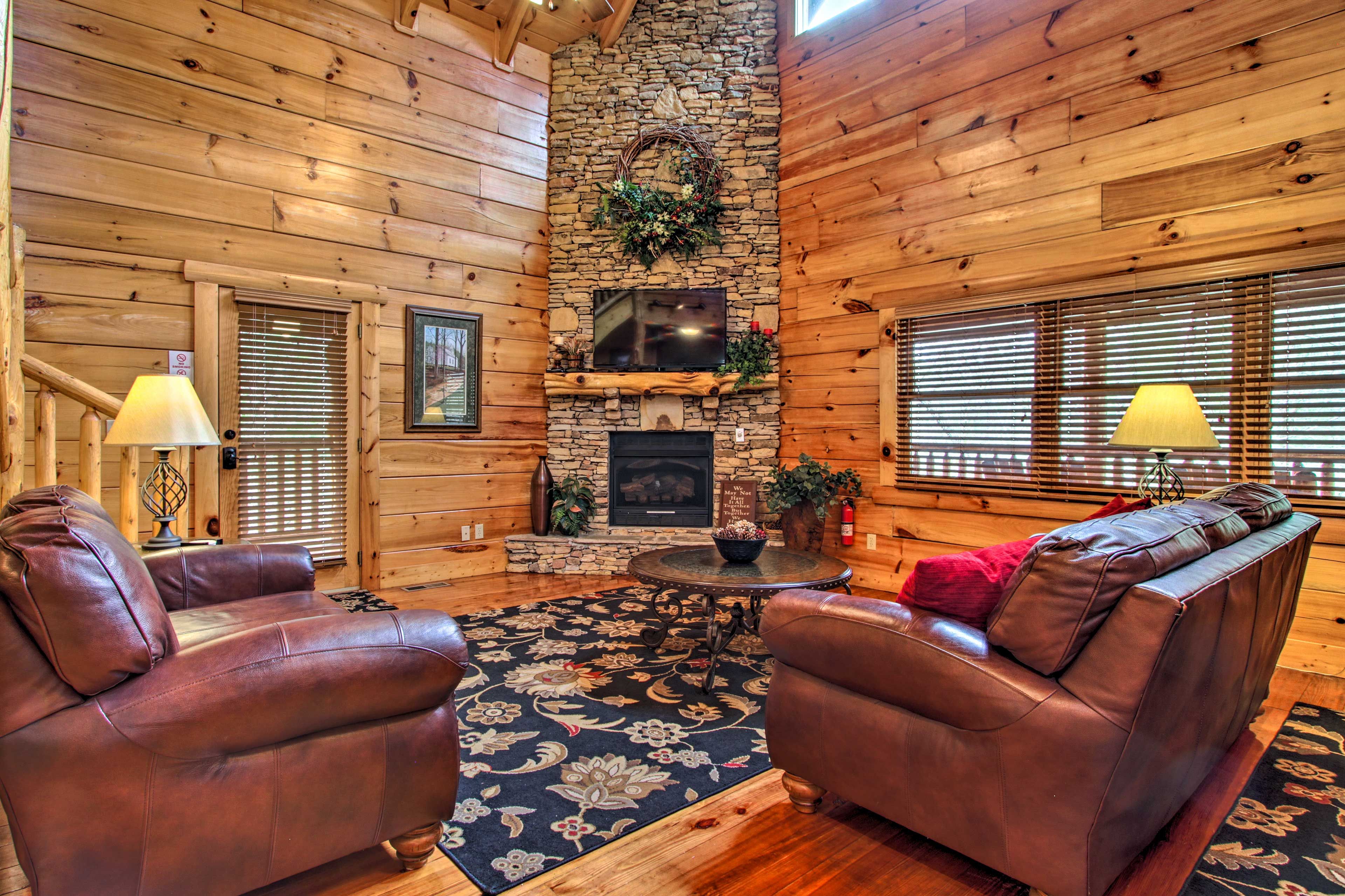 Sevierville Vacation Rental | 4BR | 3.5BA | Stairs Required | 3,360 Sq Ft