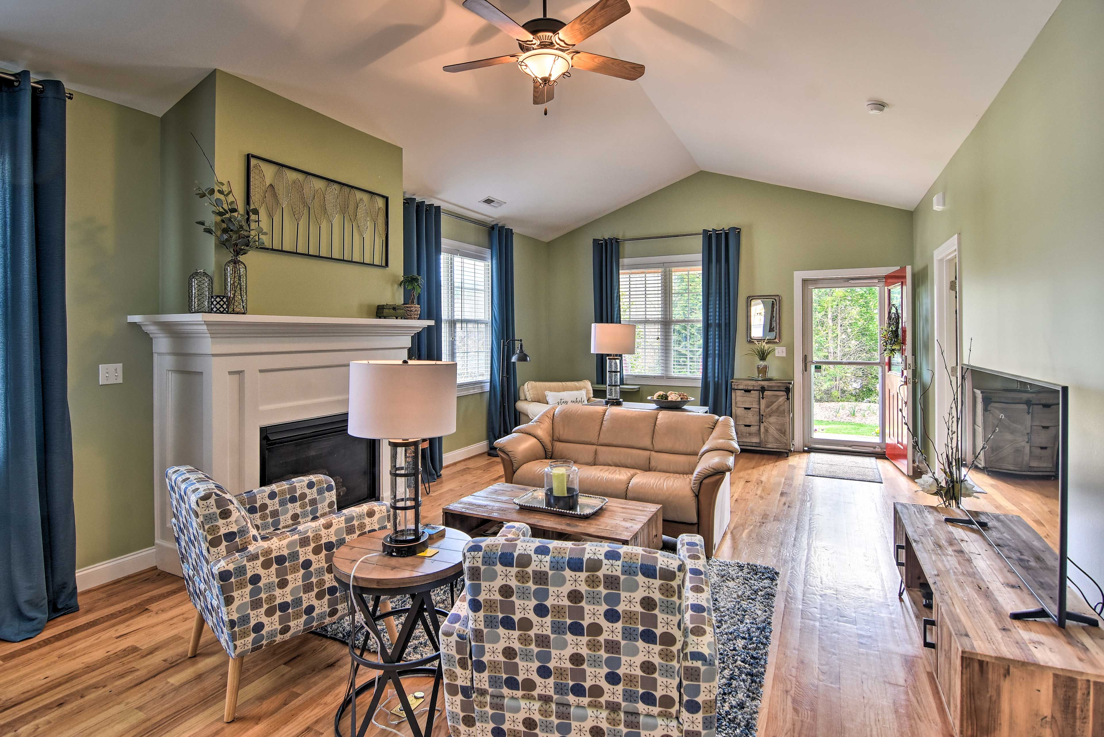 Spend a quiet weekend away with the family at this quaint Weaverville home!