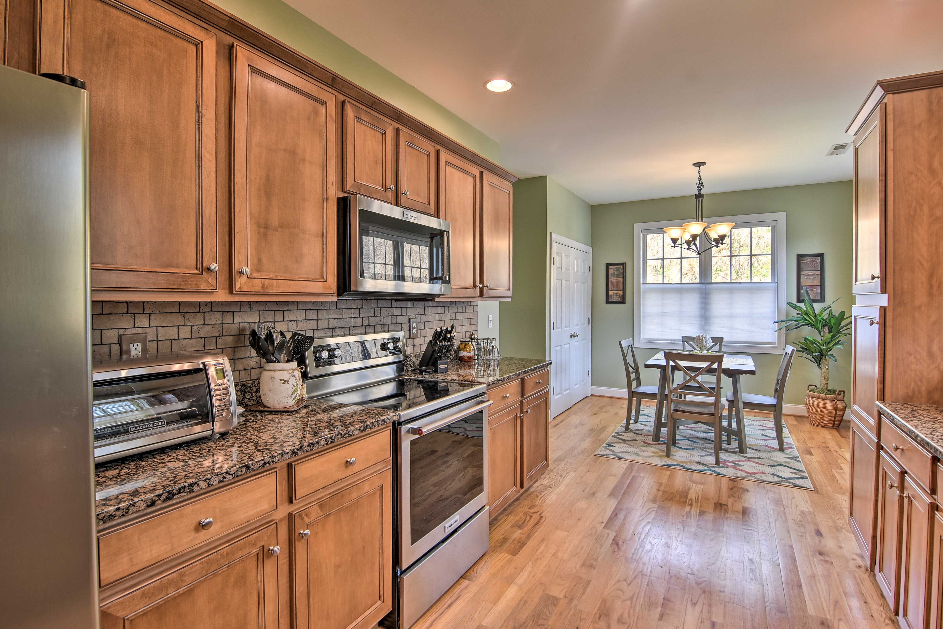 The kitchen is fully equipped for any sort of culinary adventure!