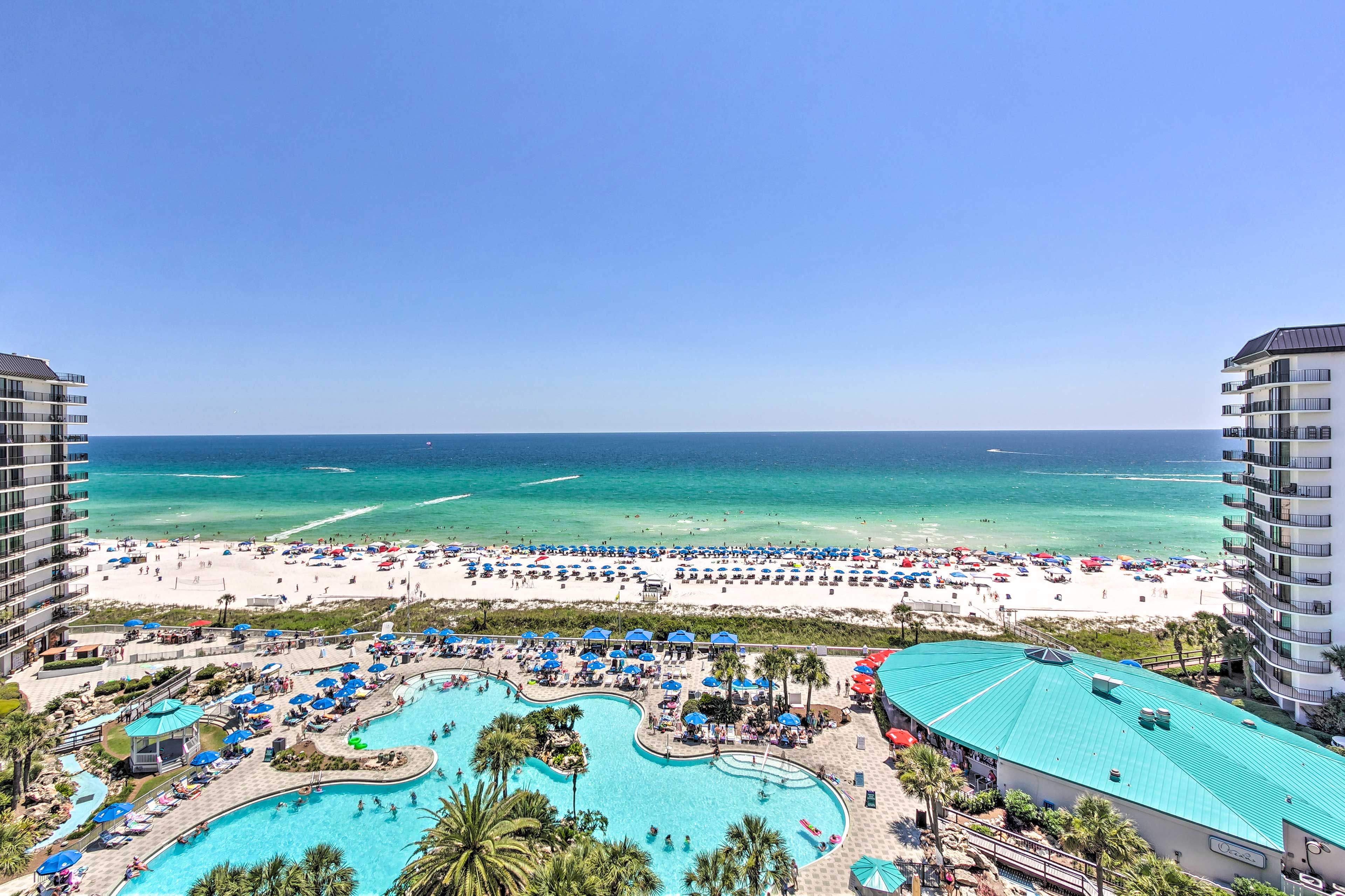 All of this is yours to explore, just steps from your 10th-floor condo!