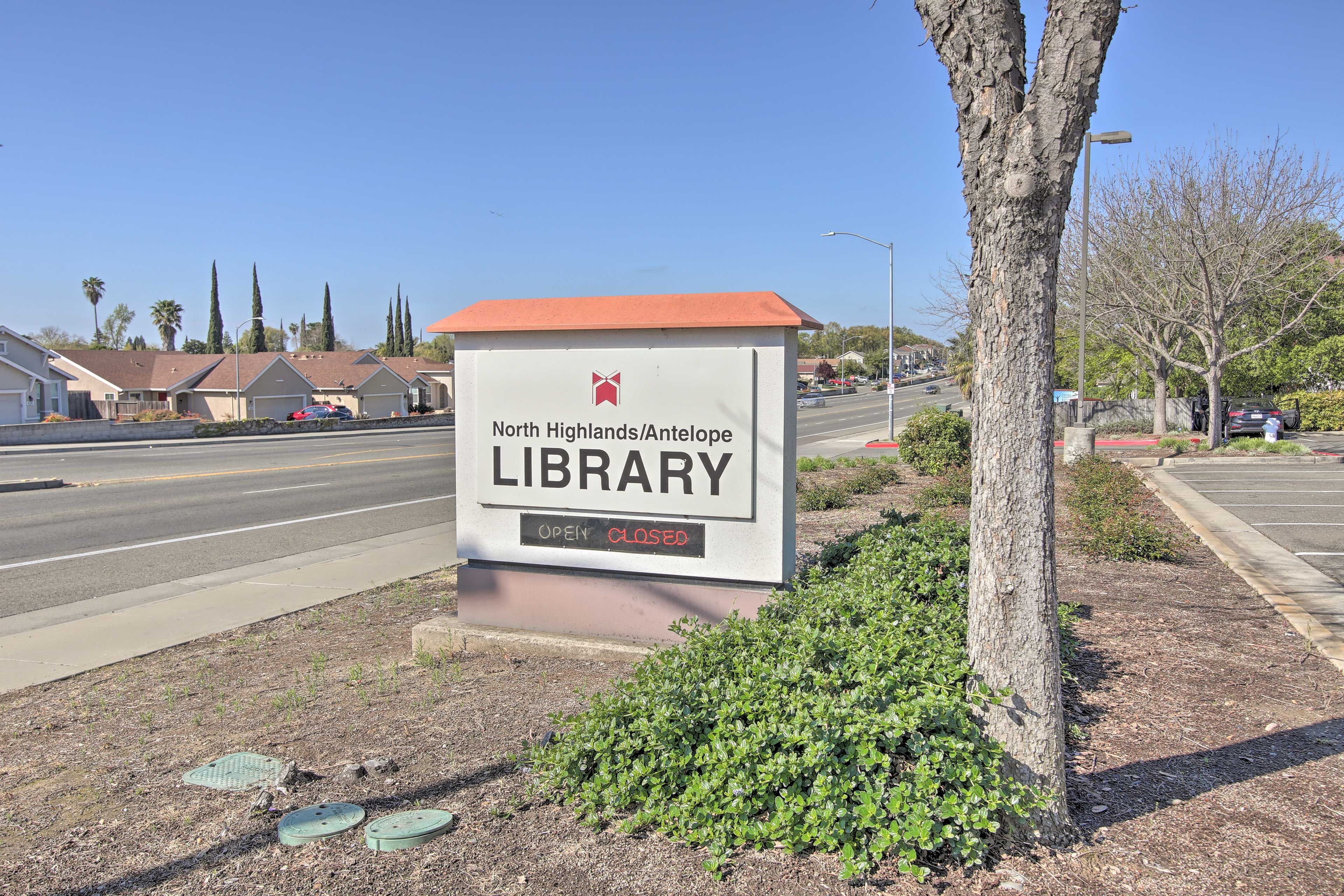 The library is also within walking distance!