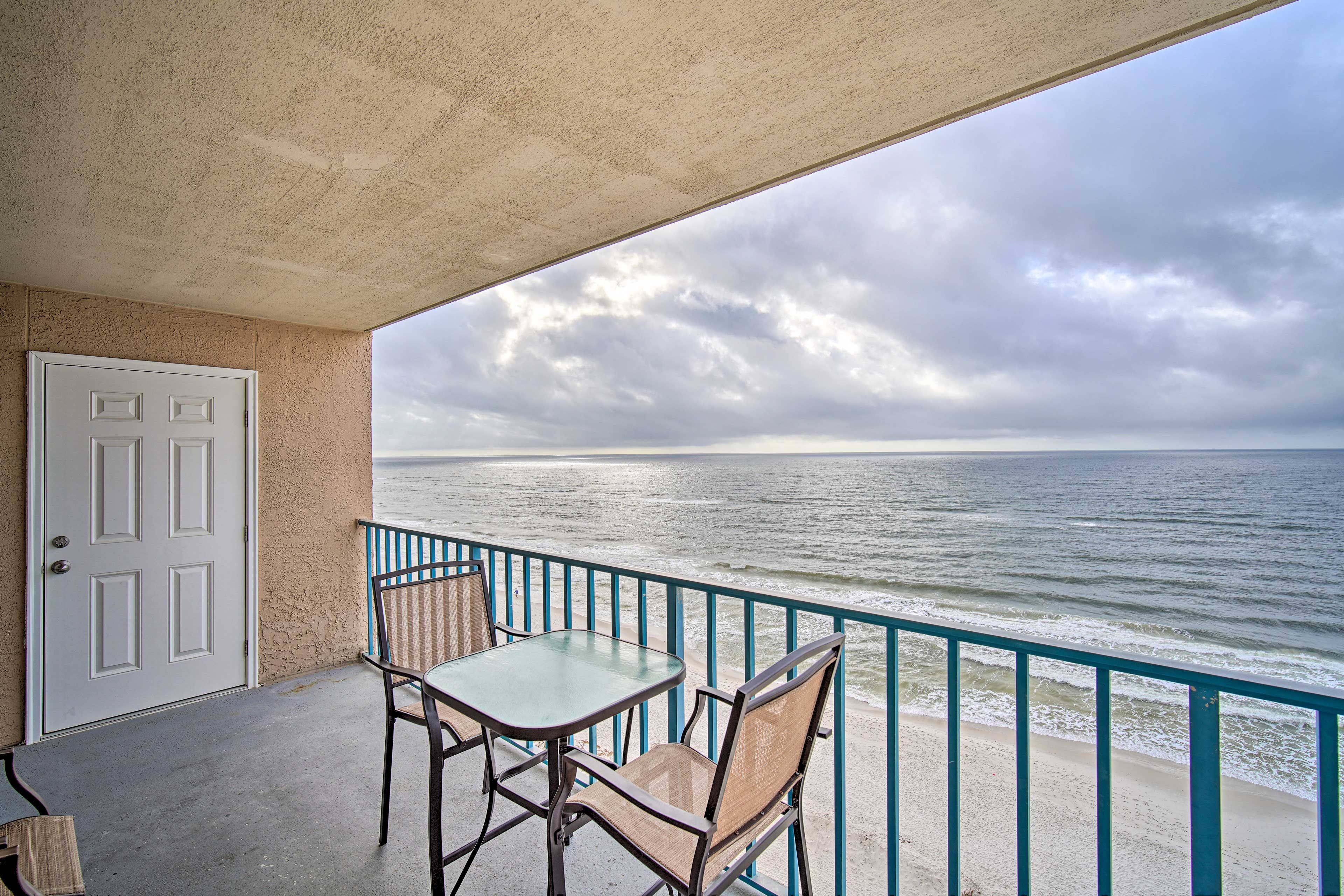 Private Covered Balcony | Gulf of Mexico View
