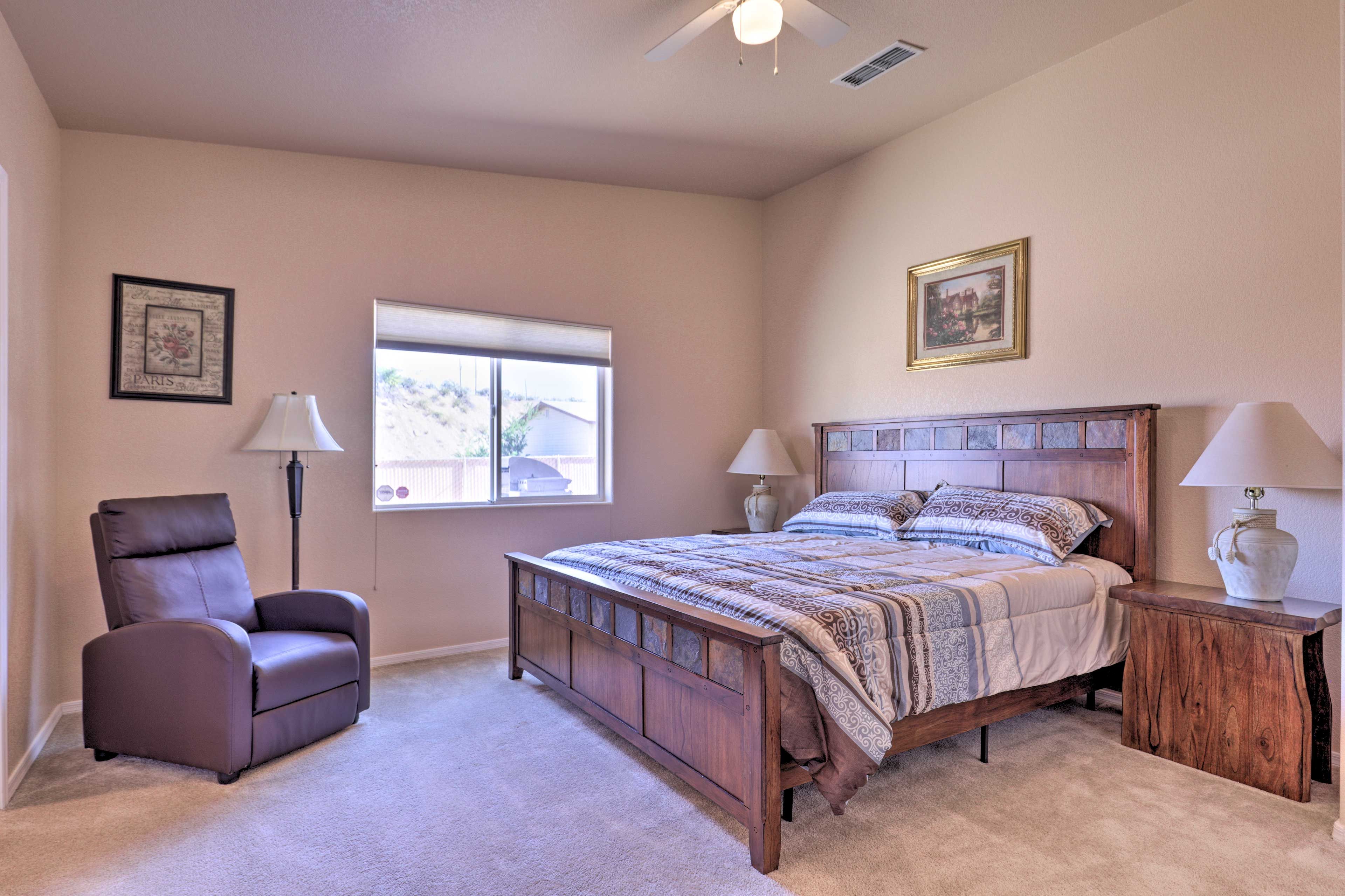 Bedroom 1 | King Bed | Linens Provided