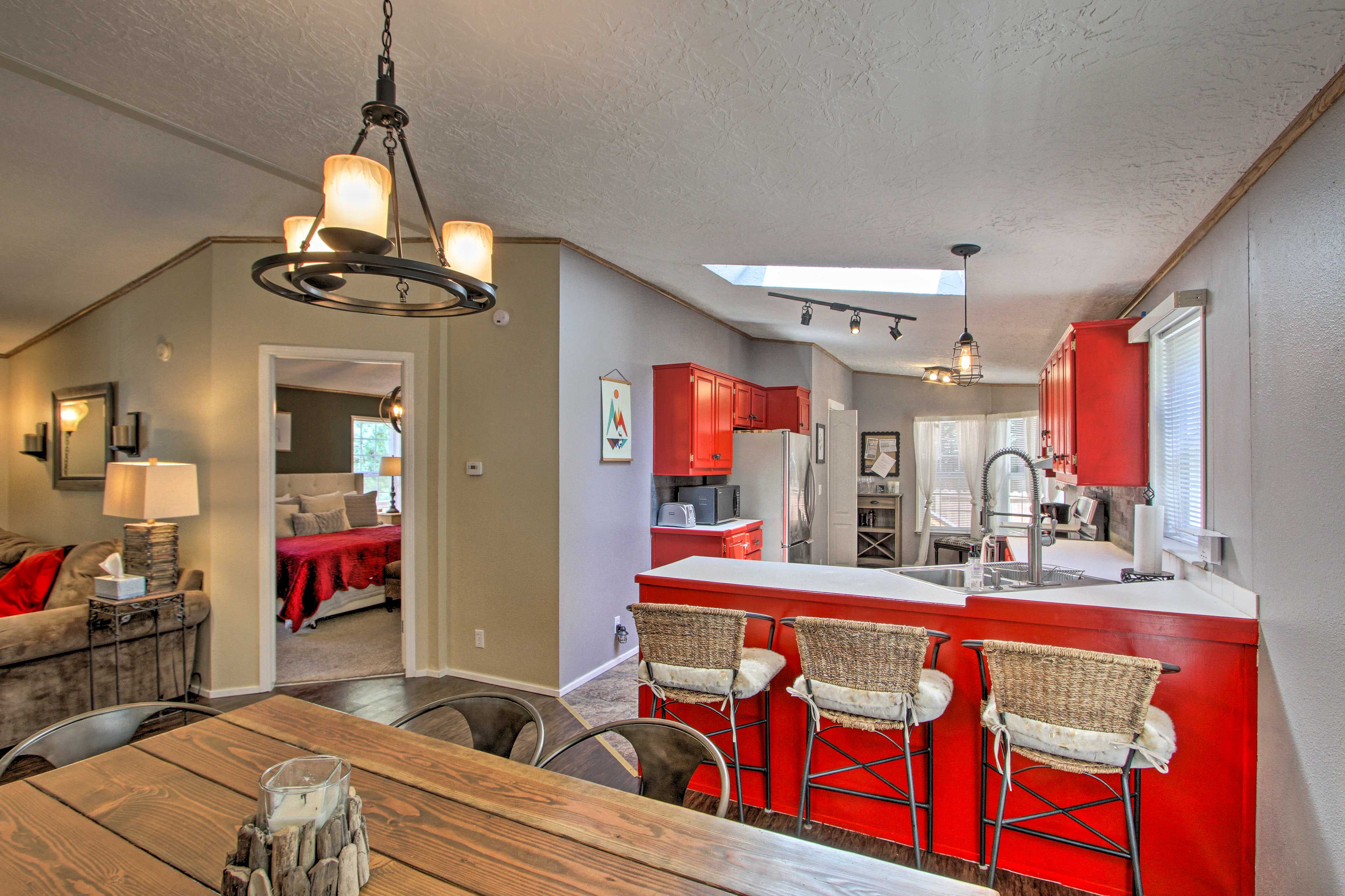 Saddle up to the breakfast bar for tasty refreshments.