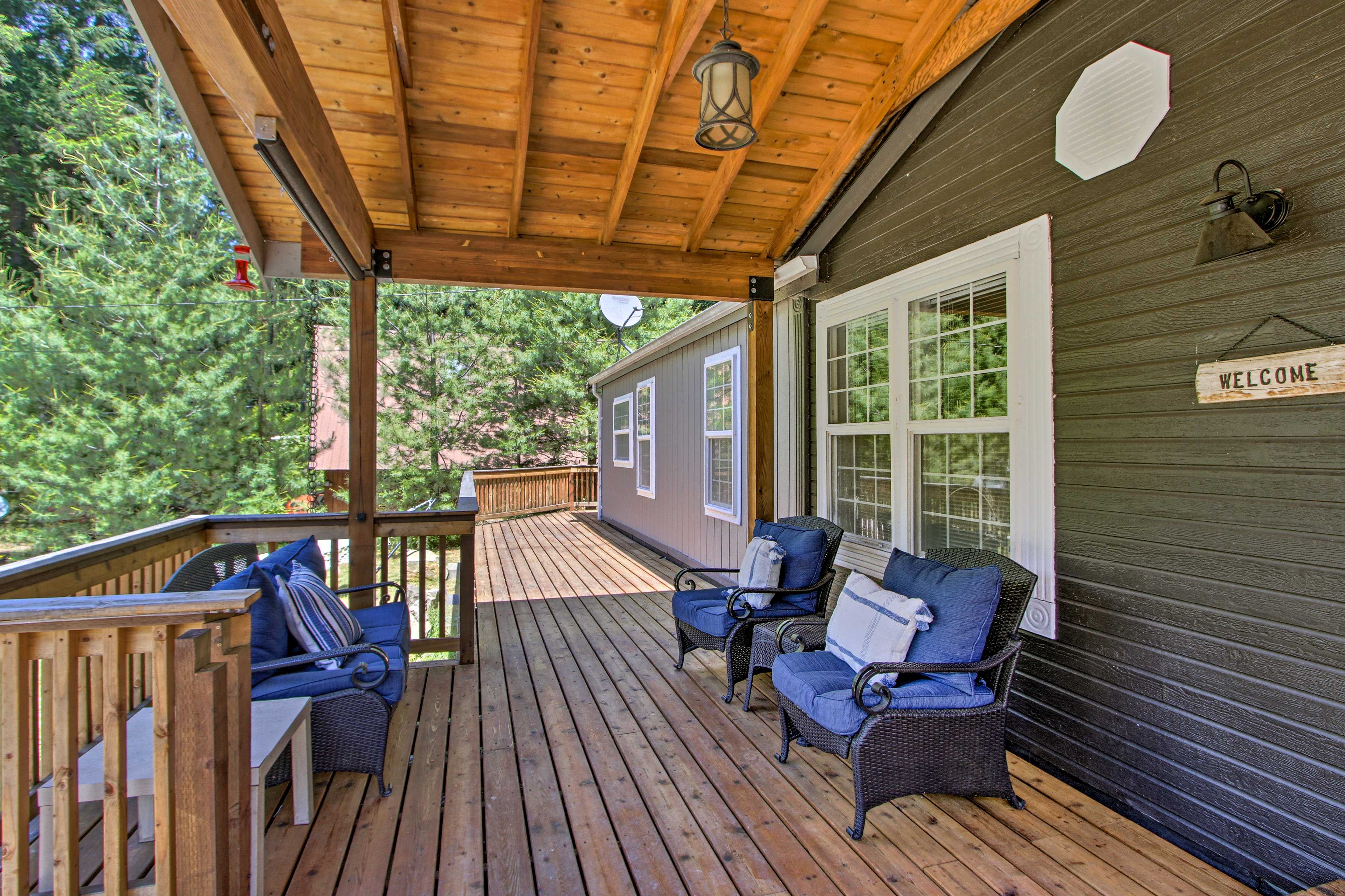 Sip your morning coffee on the porch.