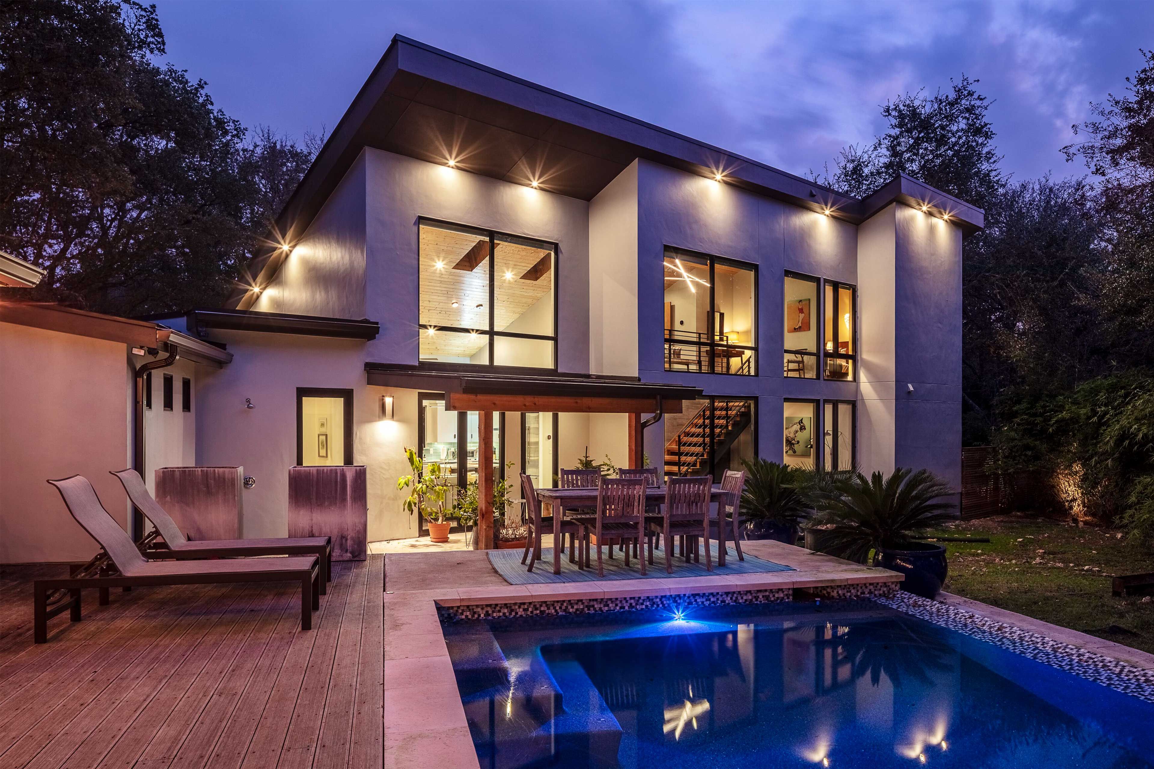 Enjoy a moonlit swim or late-night drinks on the patio.