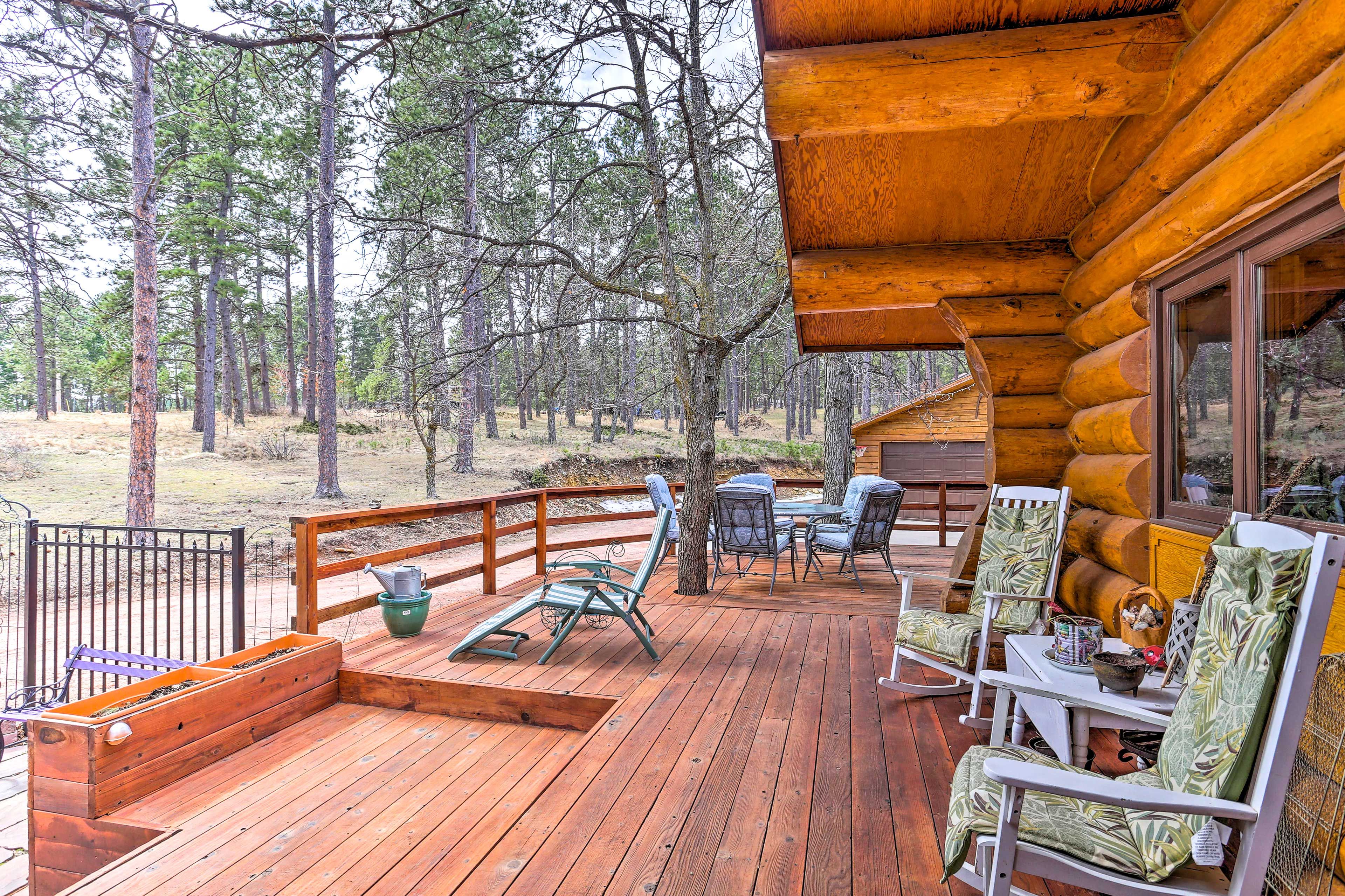 Enjoy your favorite cocktail and take in the fresh air.