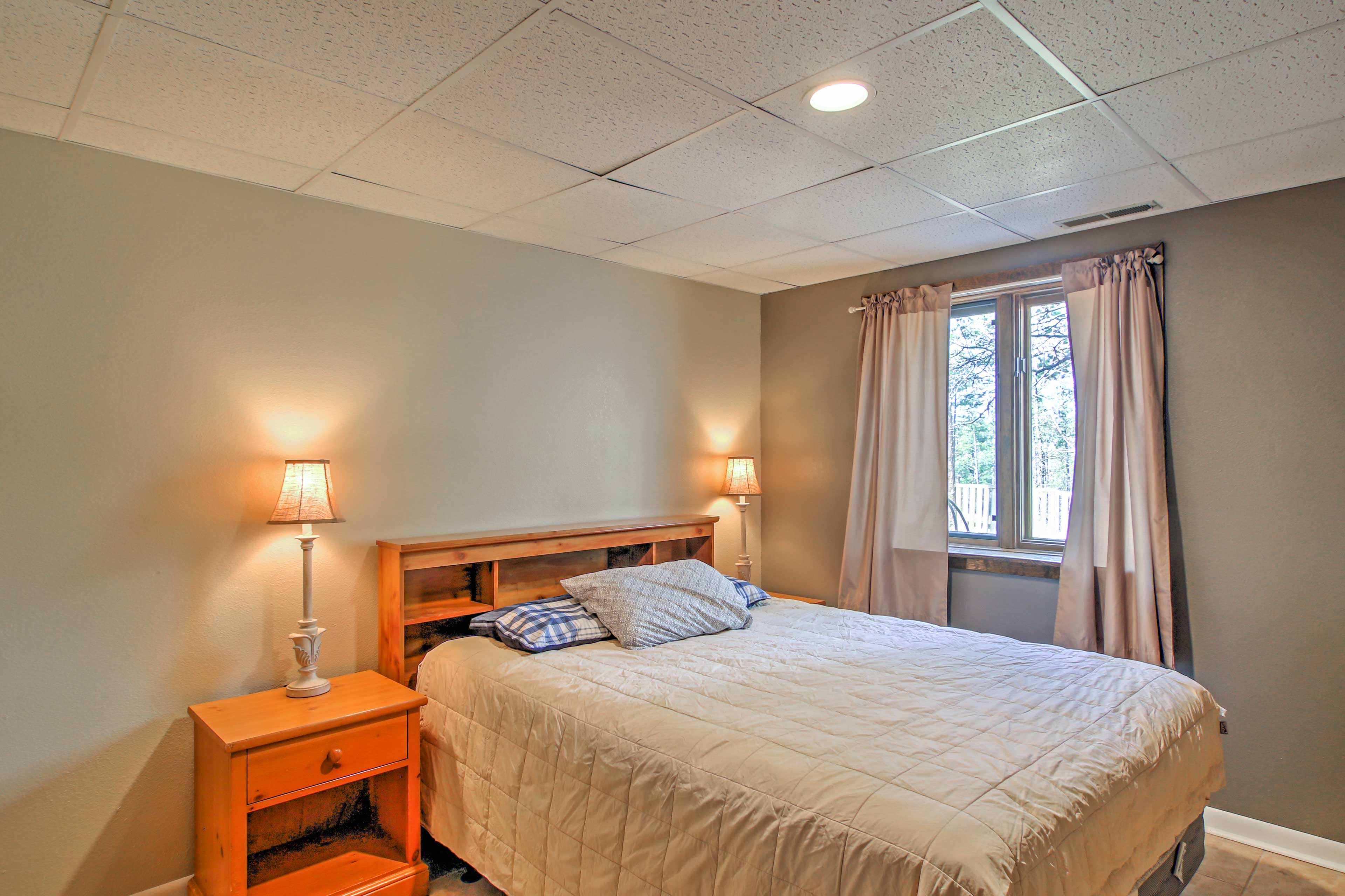 This room offers a peaceful place to lay your head.