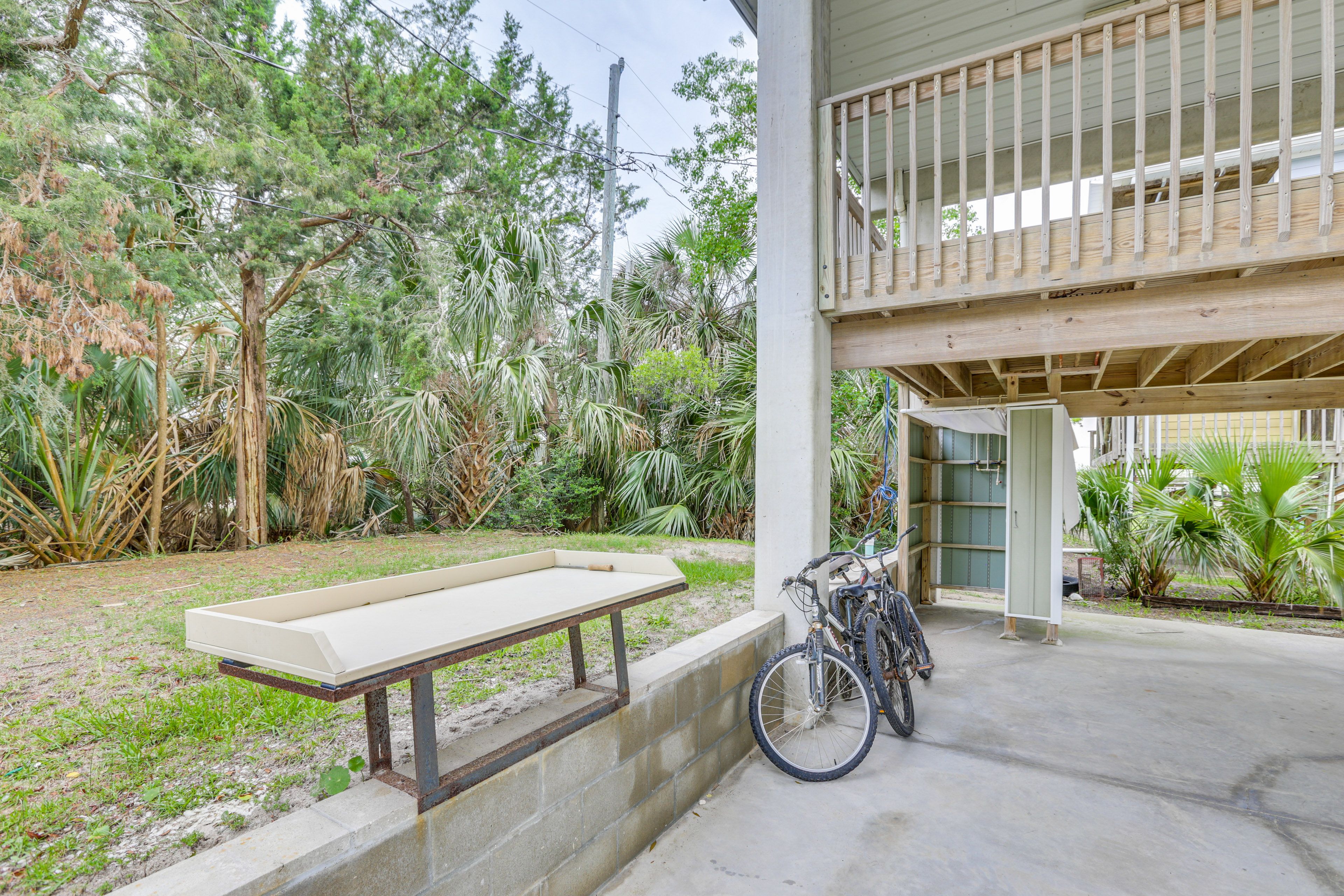 Patio | Bikes | Outdoor Shower