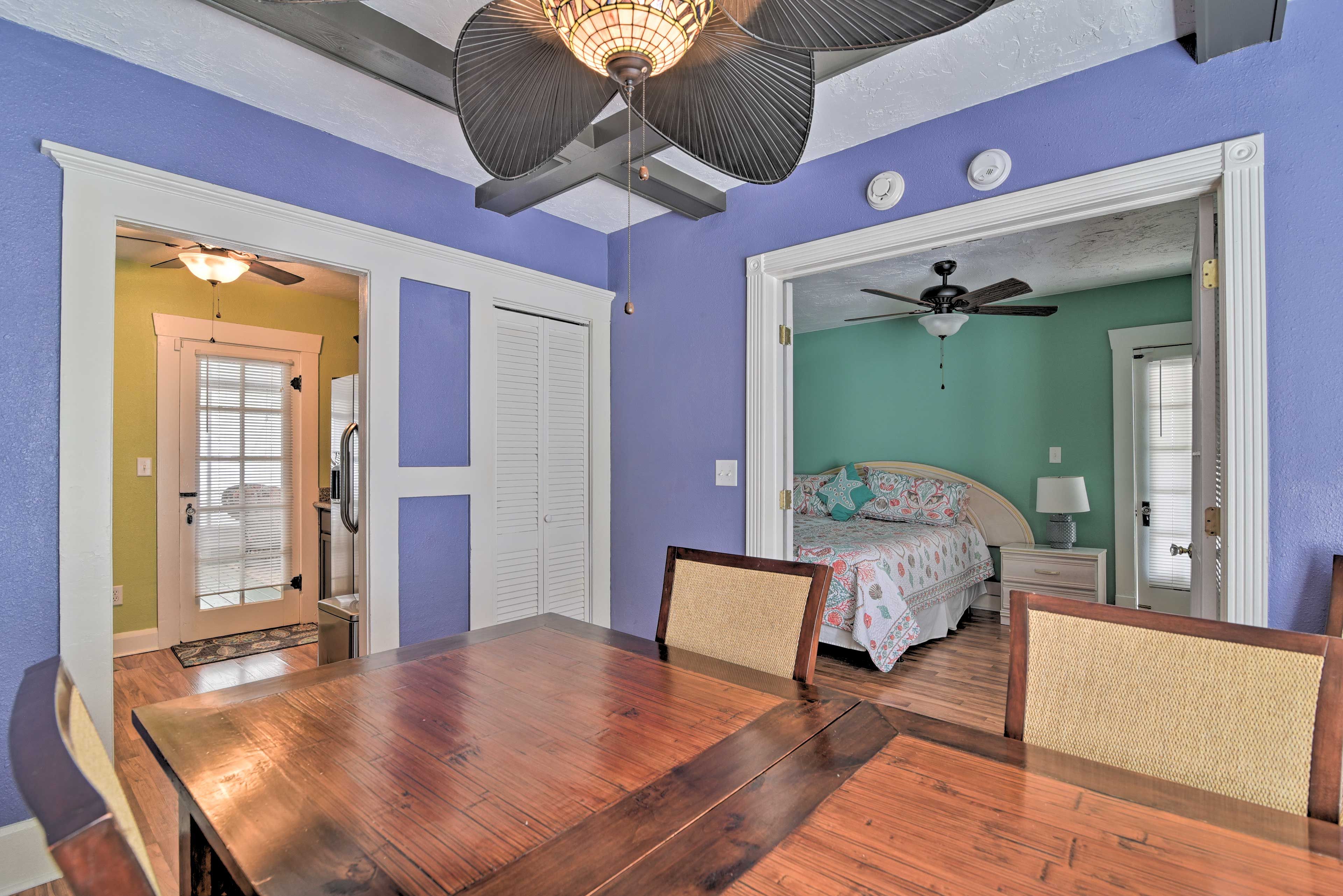 This home is equipped with both ceiling fans and A/C for your comfort.