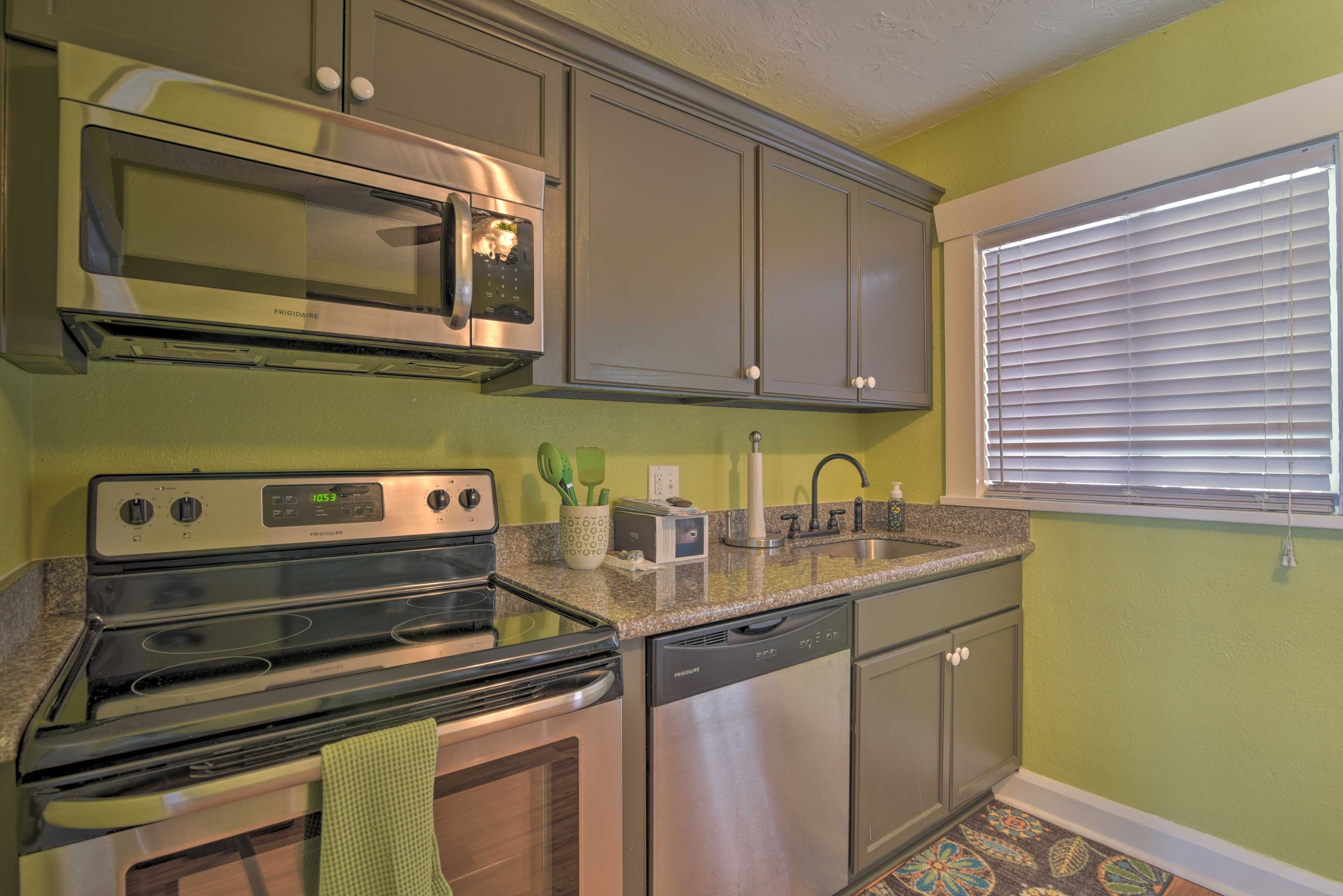Prepare all your favorite meals in the spacious kitchen.