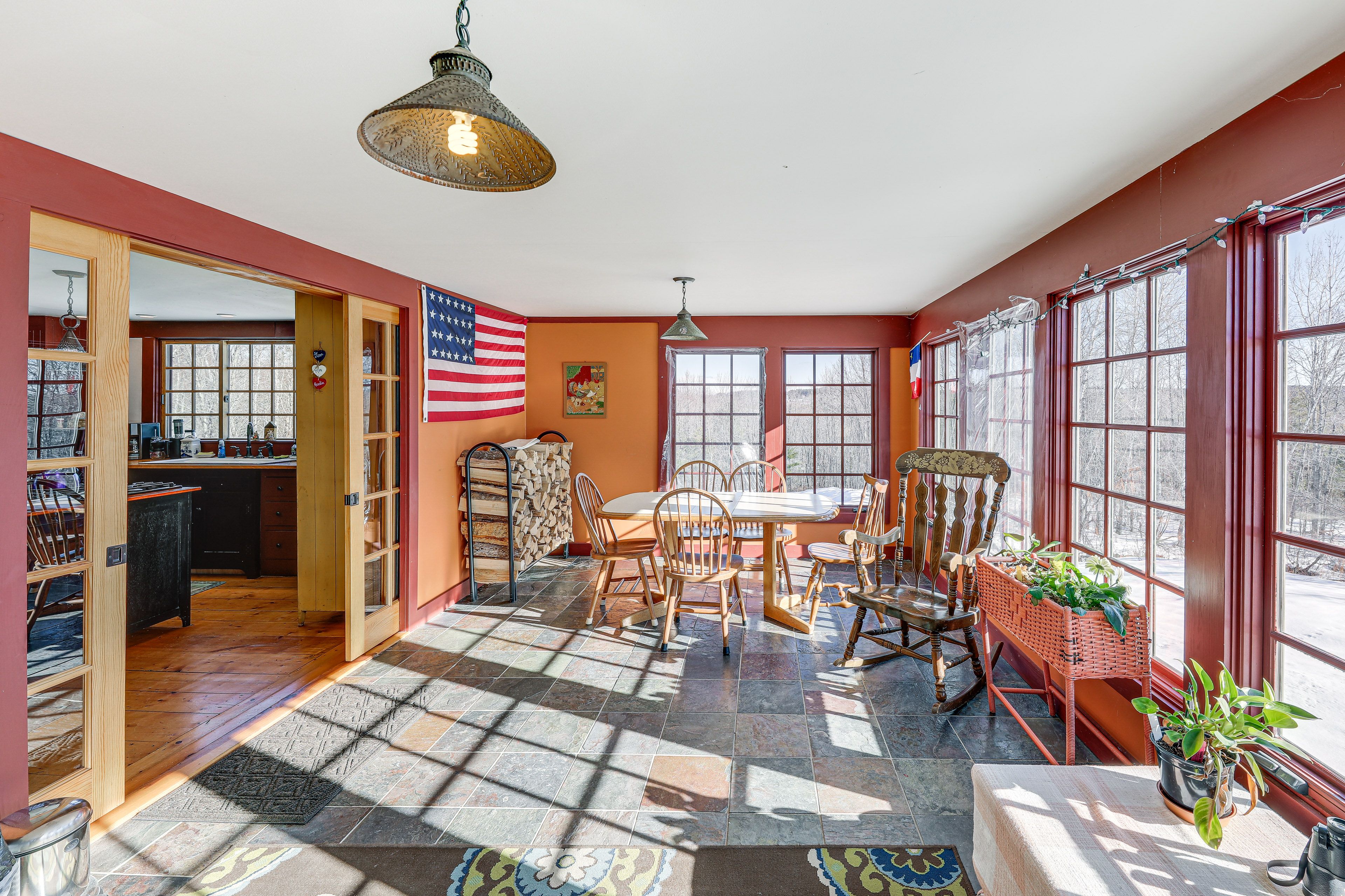 Sunroom | Dining Area | 2-Story Home