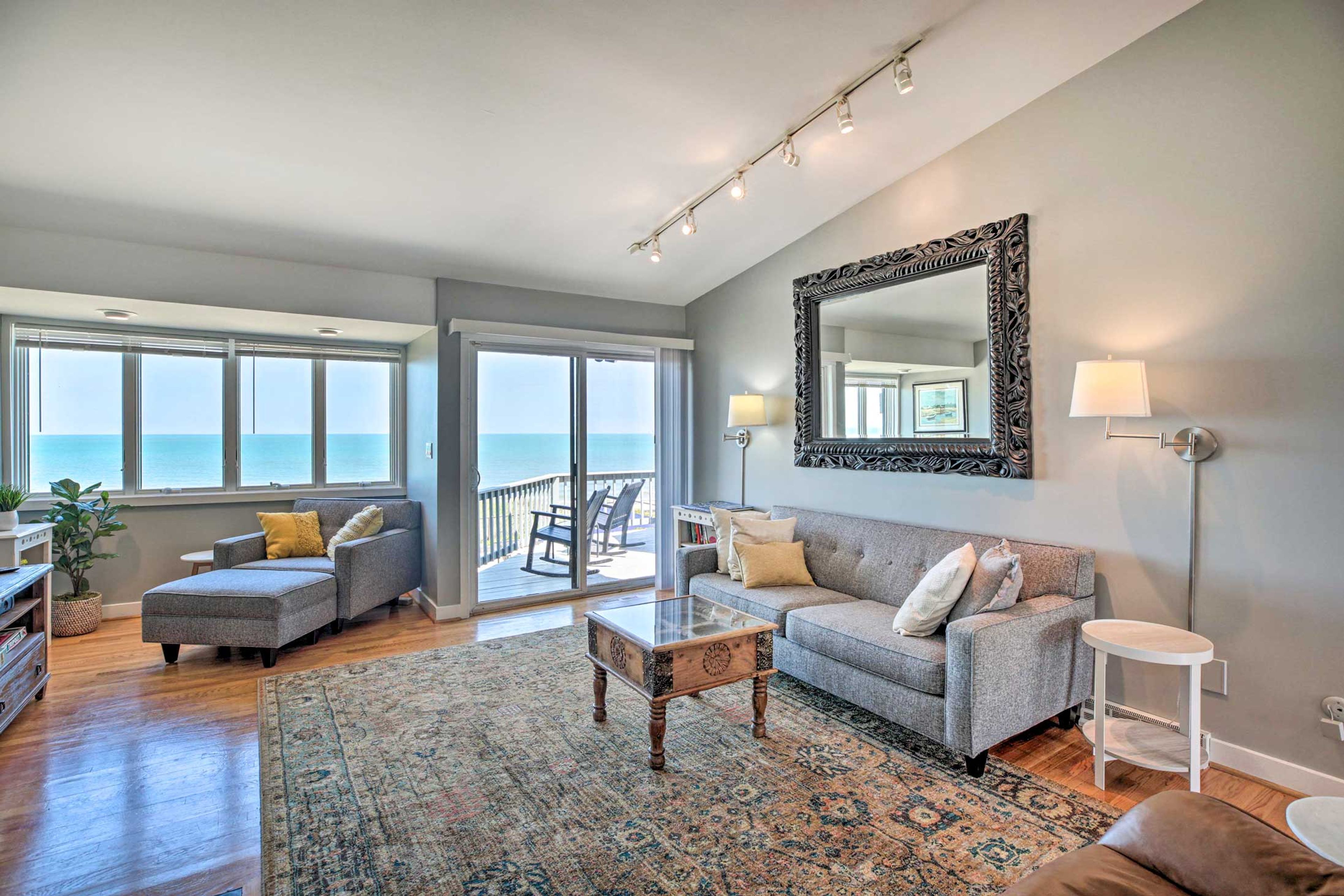 Interior | Open Floor Plan | Lake Views | Free WiFi
