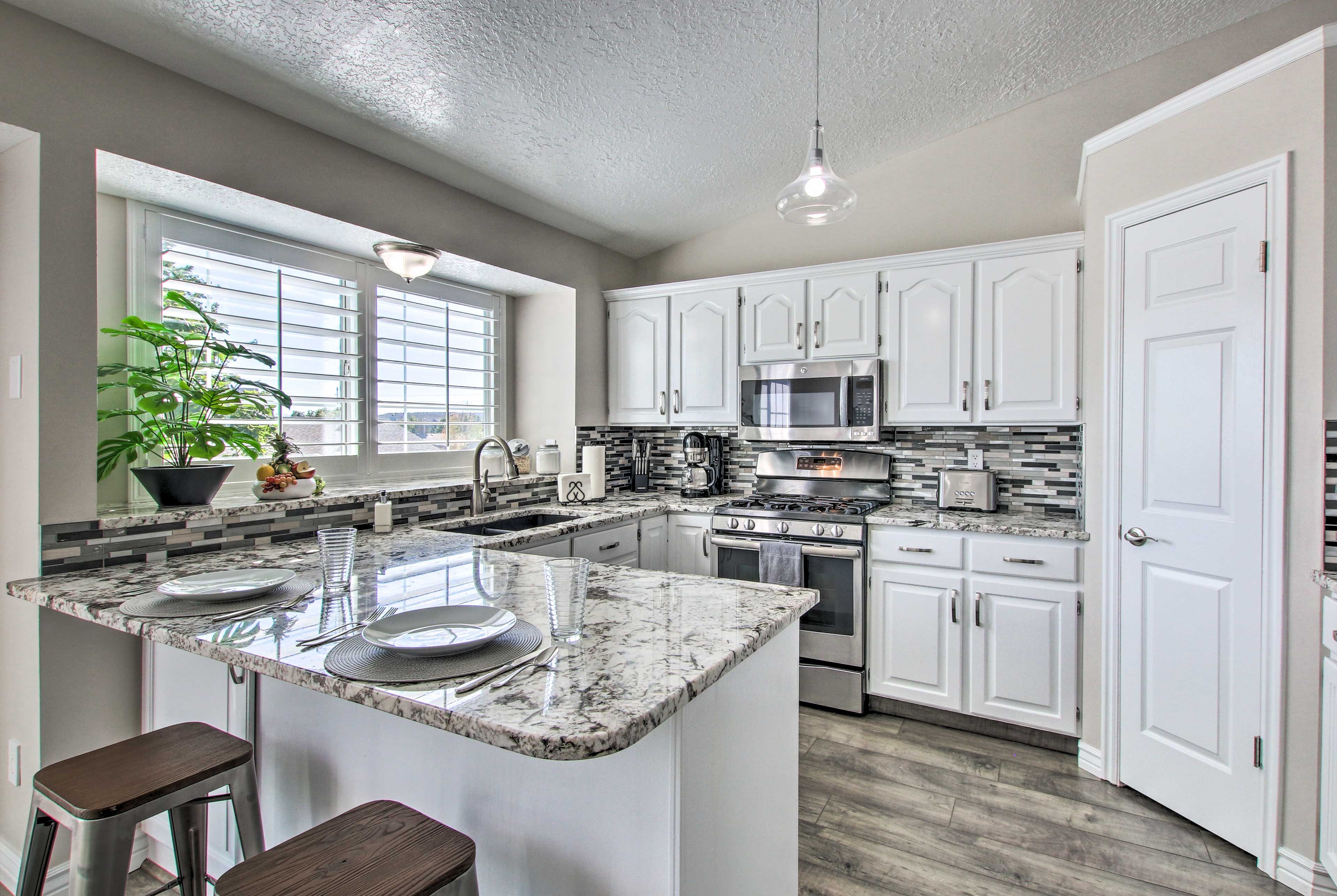 Layton Vacation Rental | 4BR | 3BA | Stairs Required | 2,300 Sq Ft