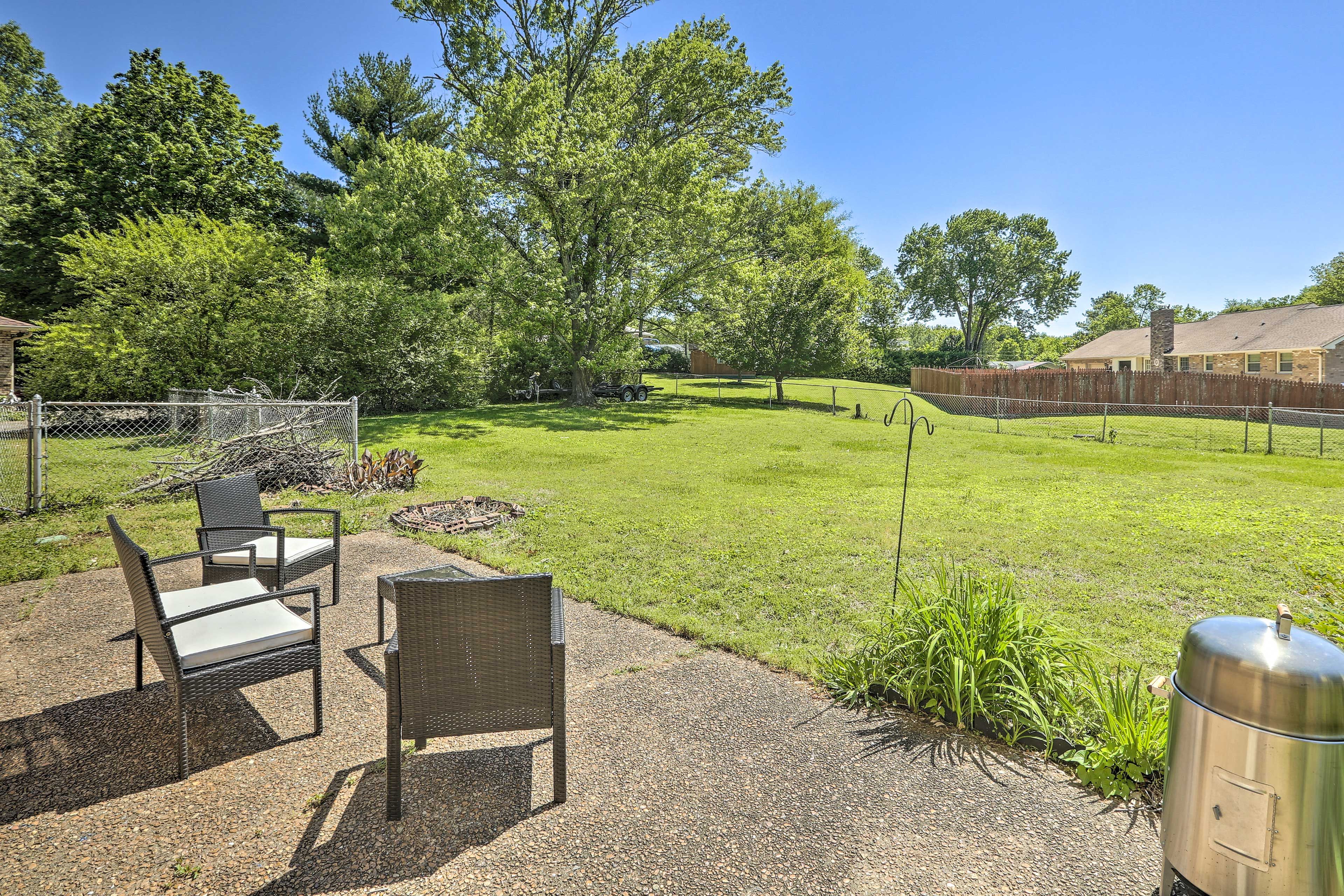 Bring lawn games to play in the backyard!