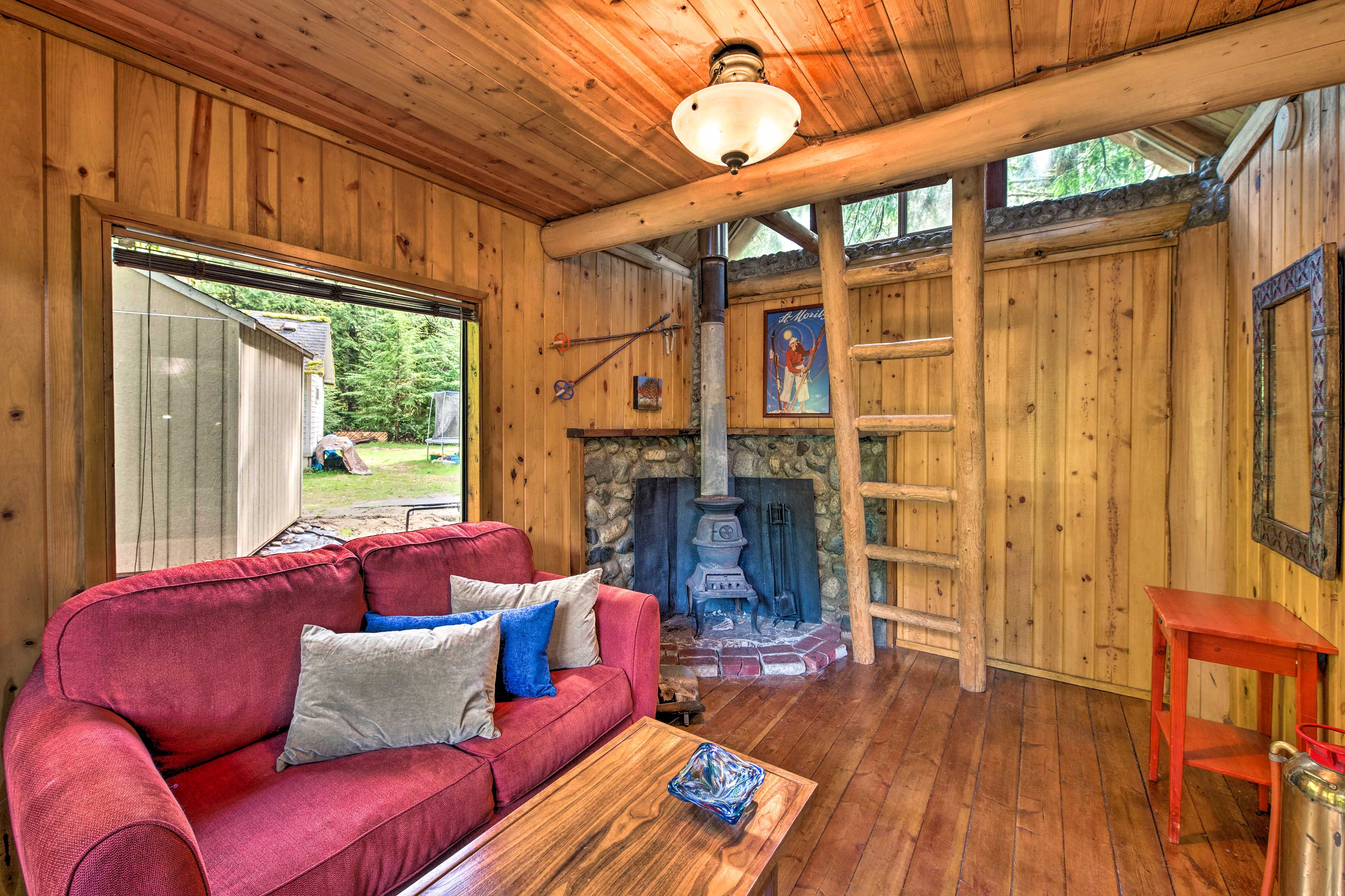 Interior | River-Rock Fireplace | 1st Floor