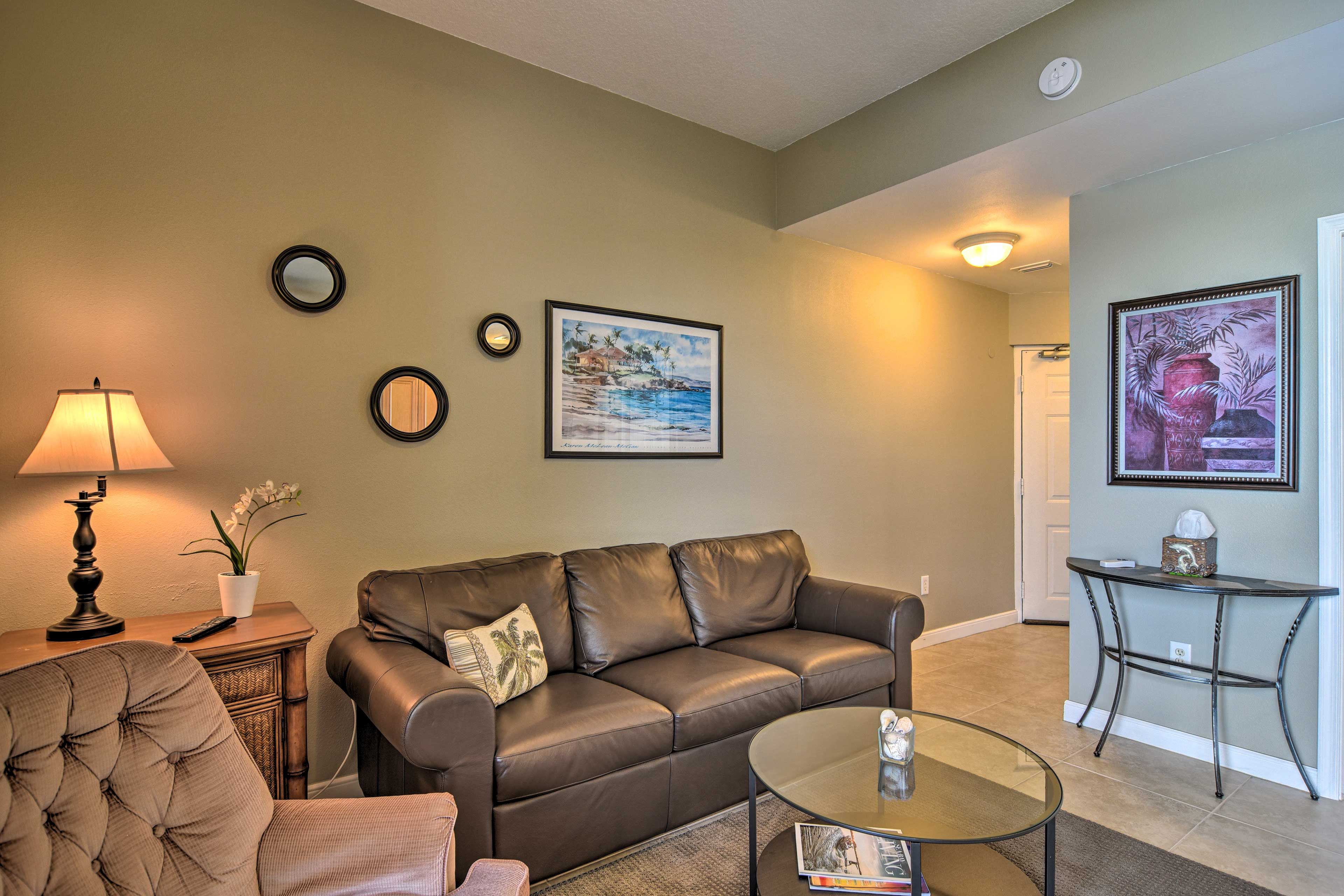 Enjoy the company of family in the main living space.