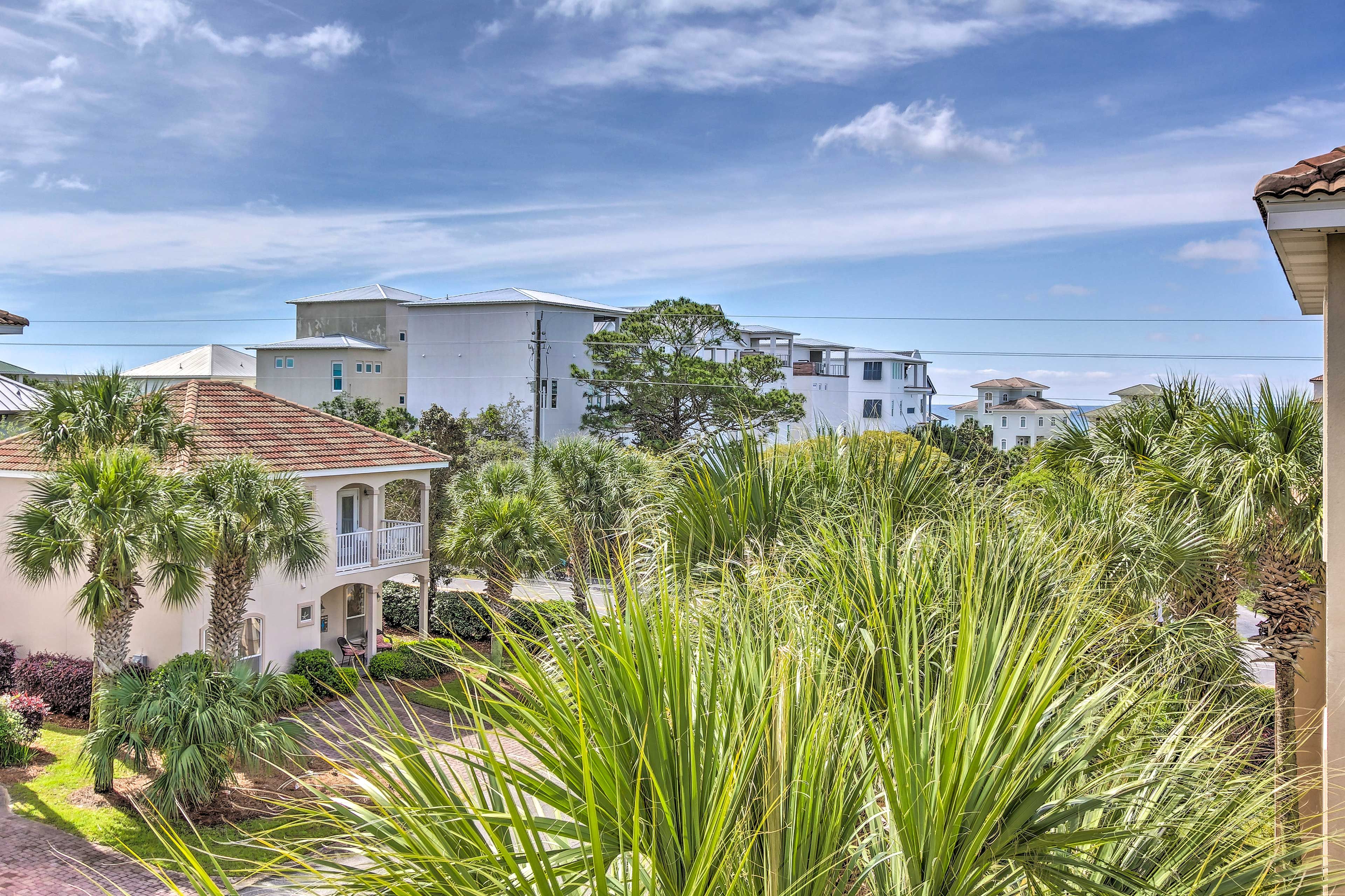 Lush view surround the property.