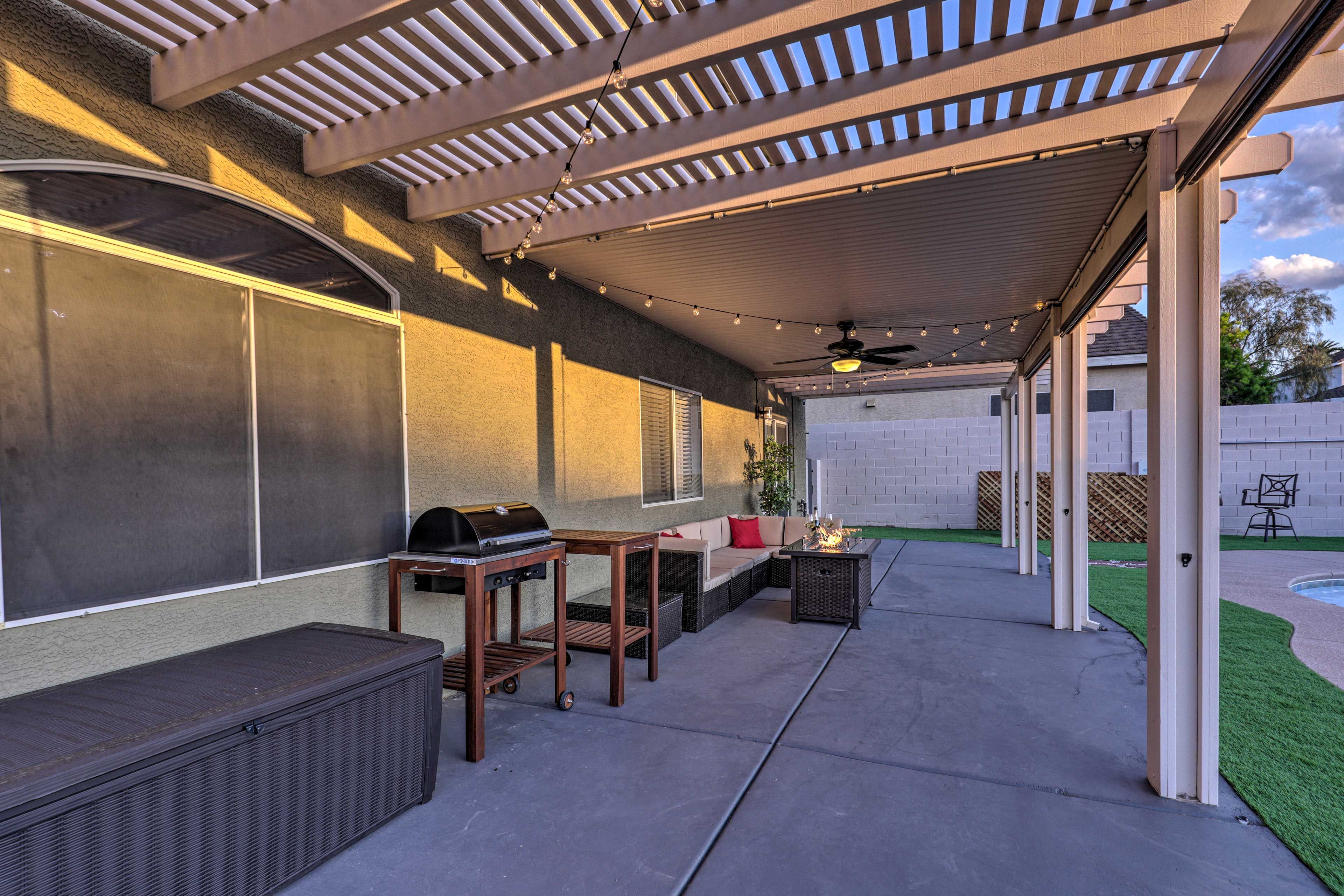 You'll love relaxing on the patio in the evenings.