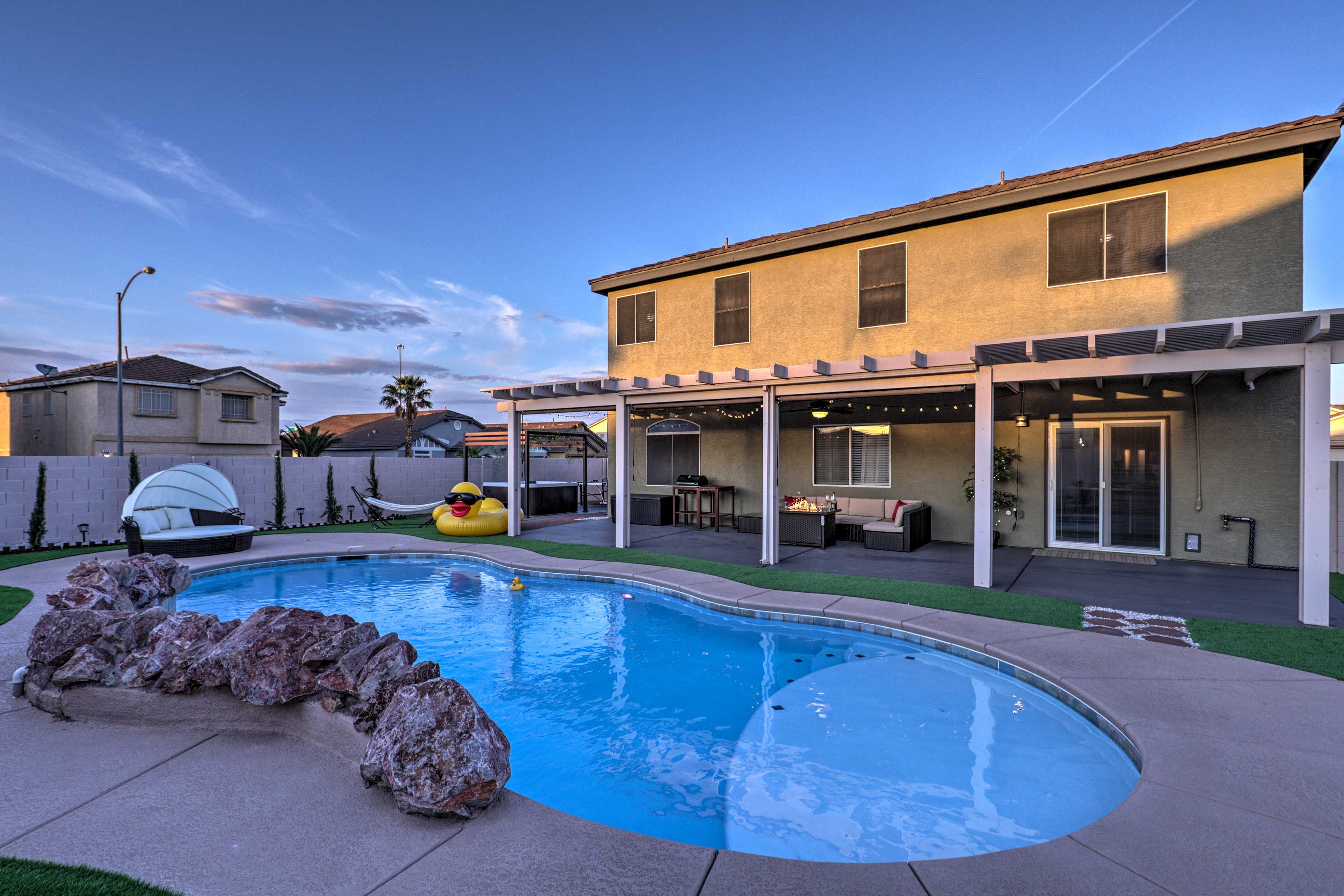 Grab your friends and head to Vegas once you've booked this luxurious home base.