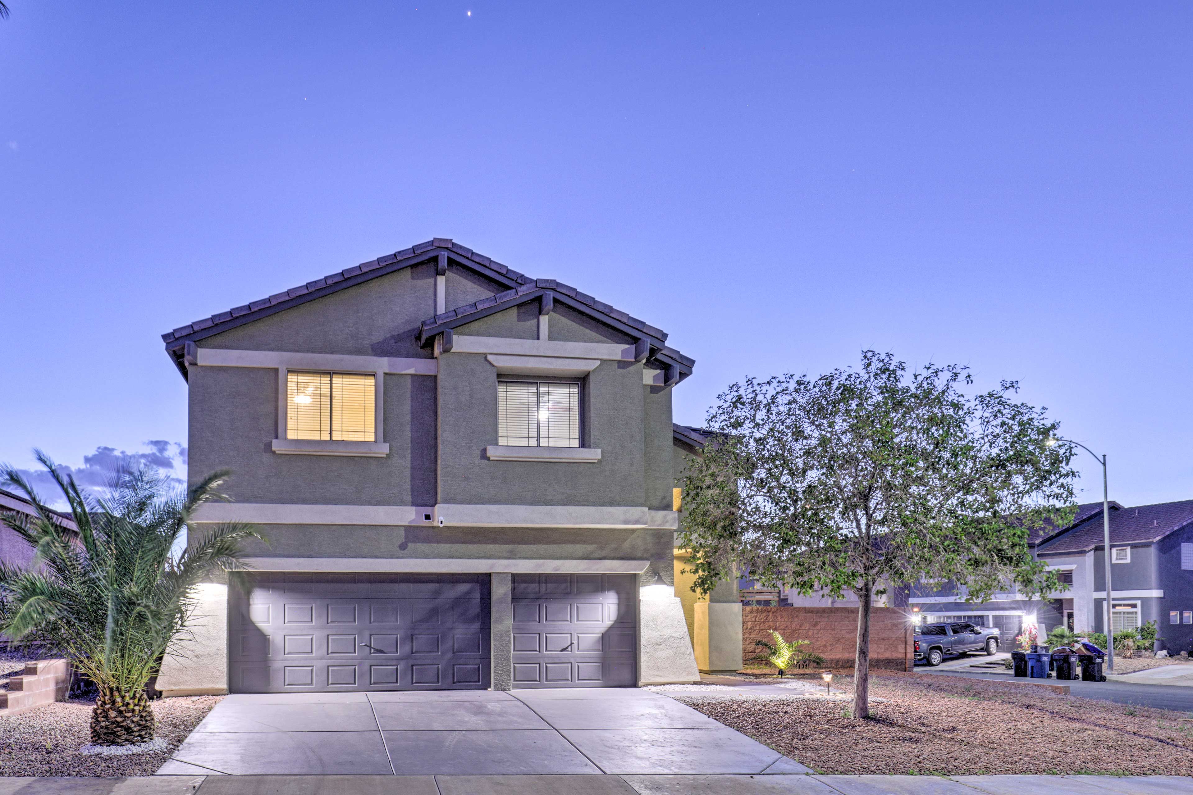 There's plenty of parking in the driveway.