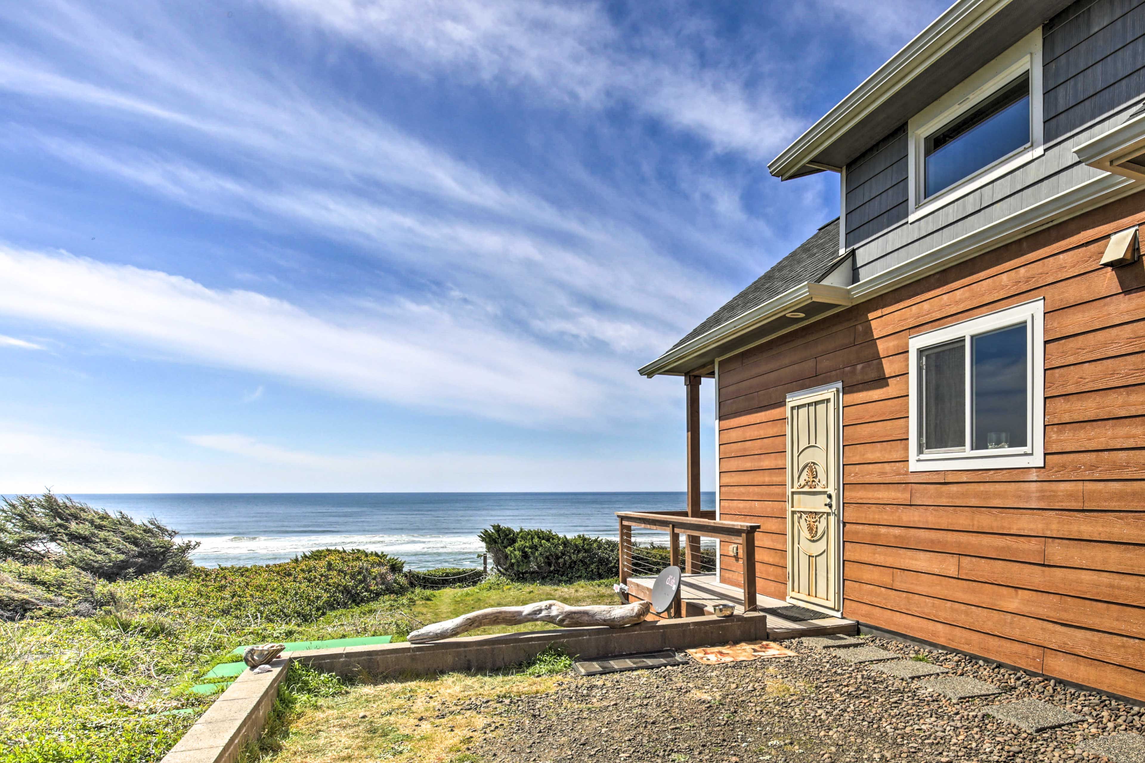 You'll be steps from the ocean's shore!