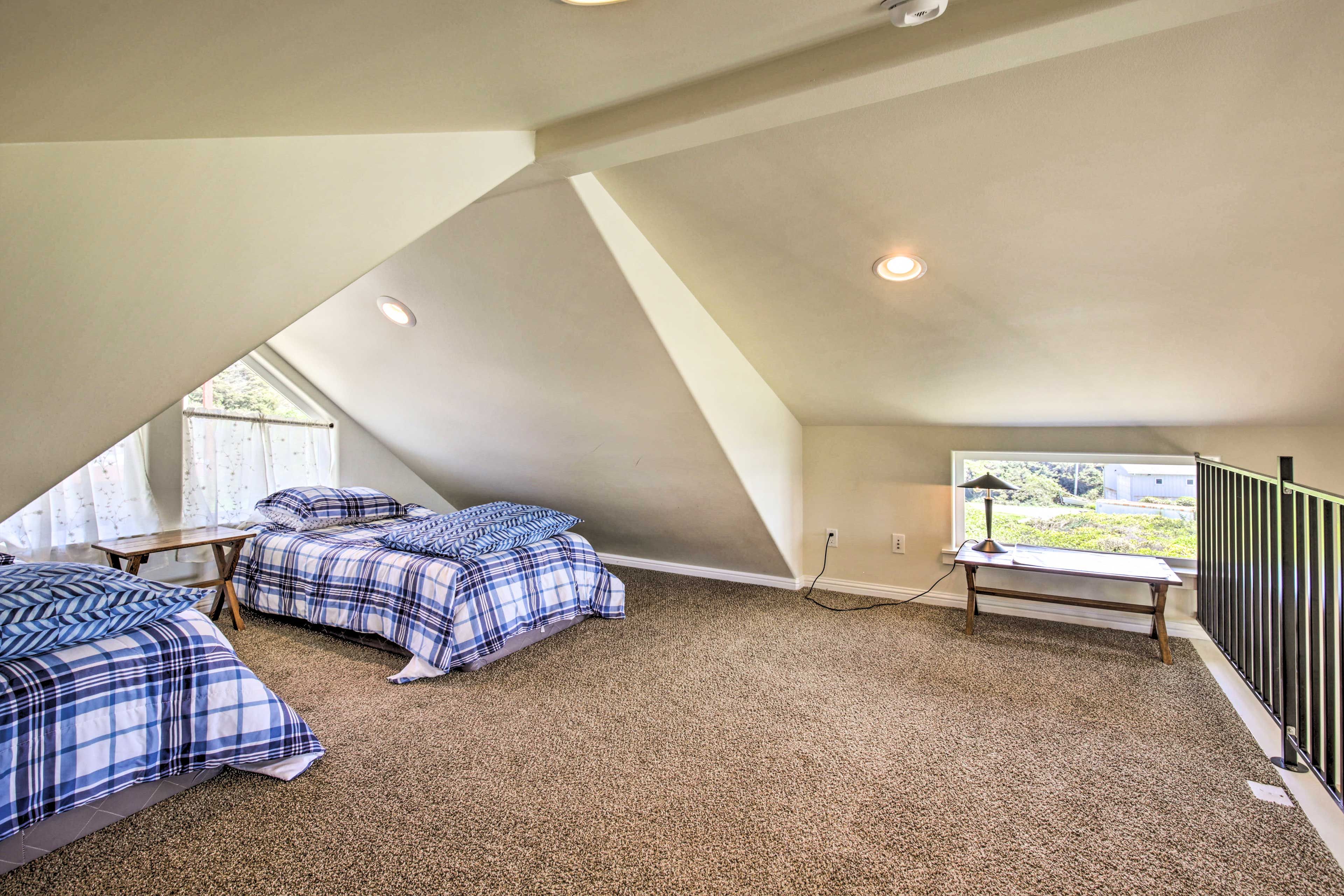 Kids will love claiming this loft as their own.